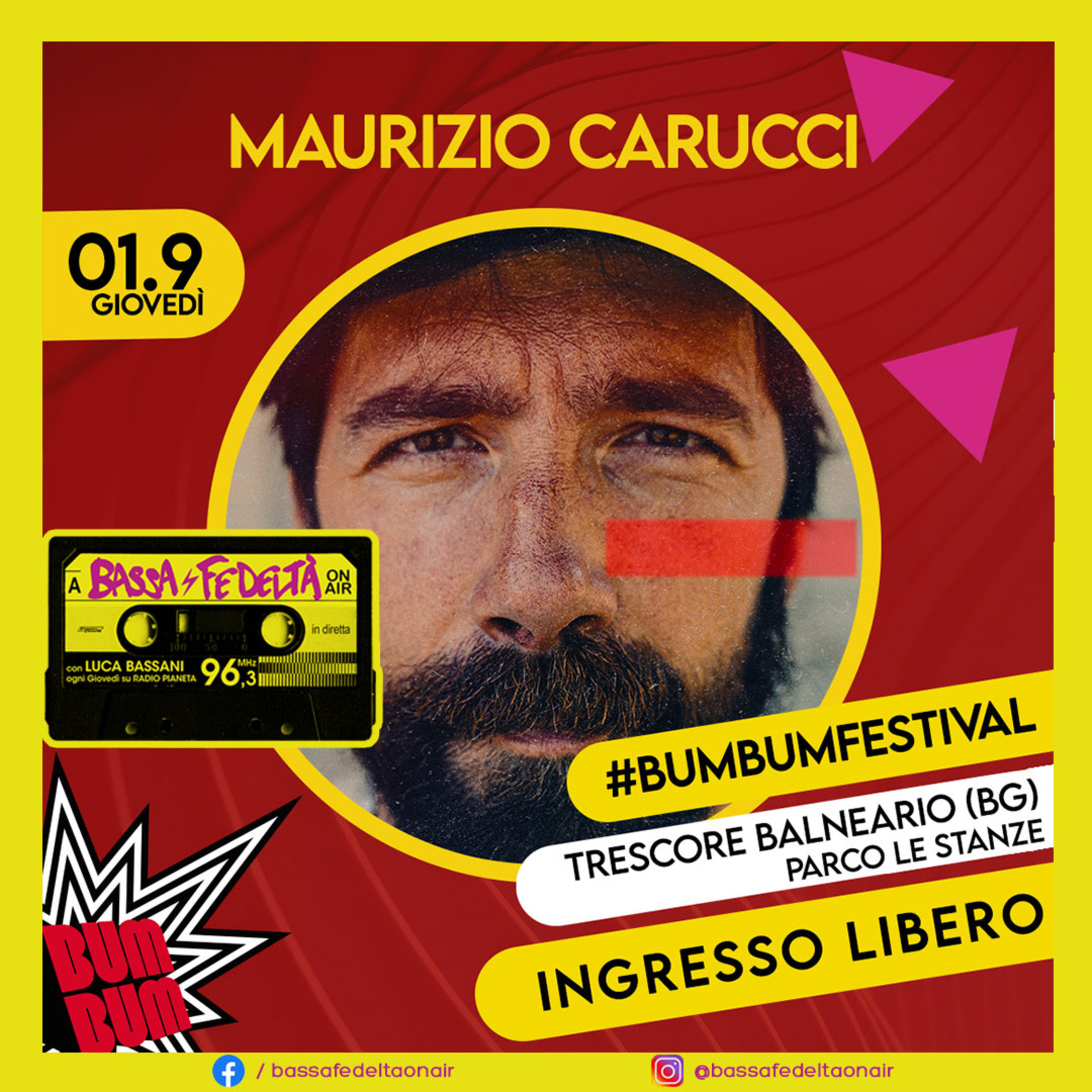 Maurizio Carucci degli Ex-Otago a Bassa Fedeltà On Air per annunciare l'arrivo del Respiro Tour al Bum Bum Festival 2022 episode artwork