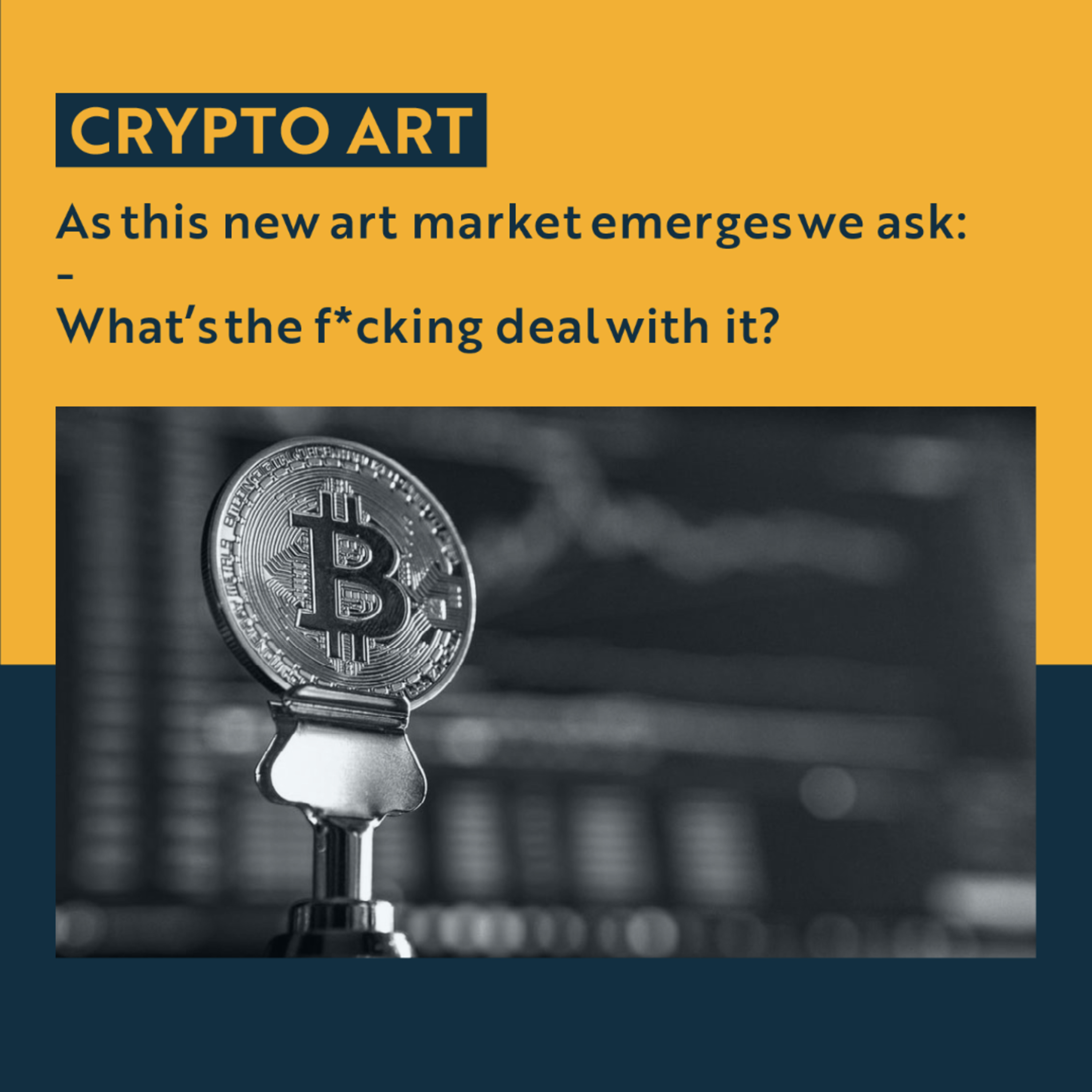 Monday Meeting: November 9th, 2020 | Crypto Art: What that f*ck is it all about? (Host: Mark Cernosia)