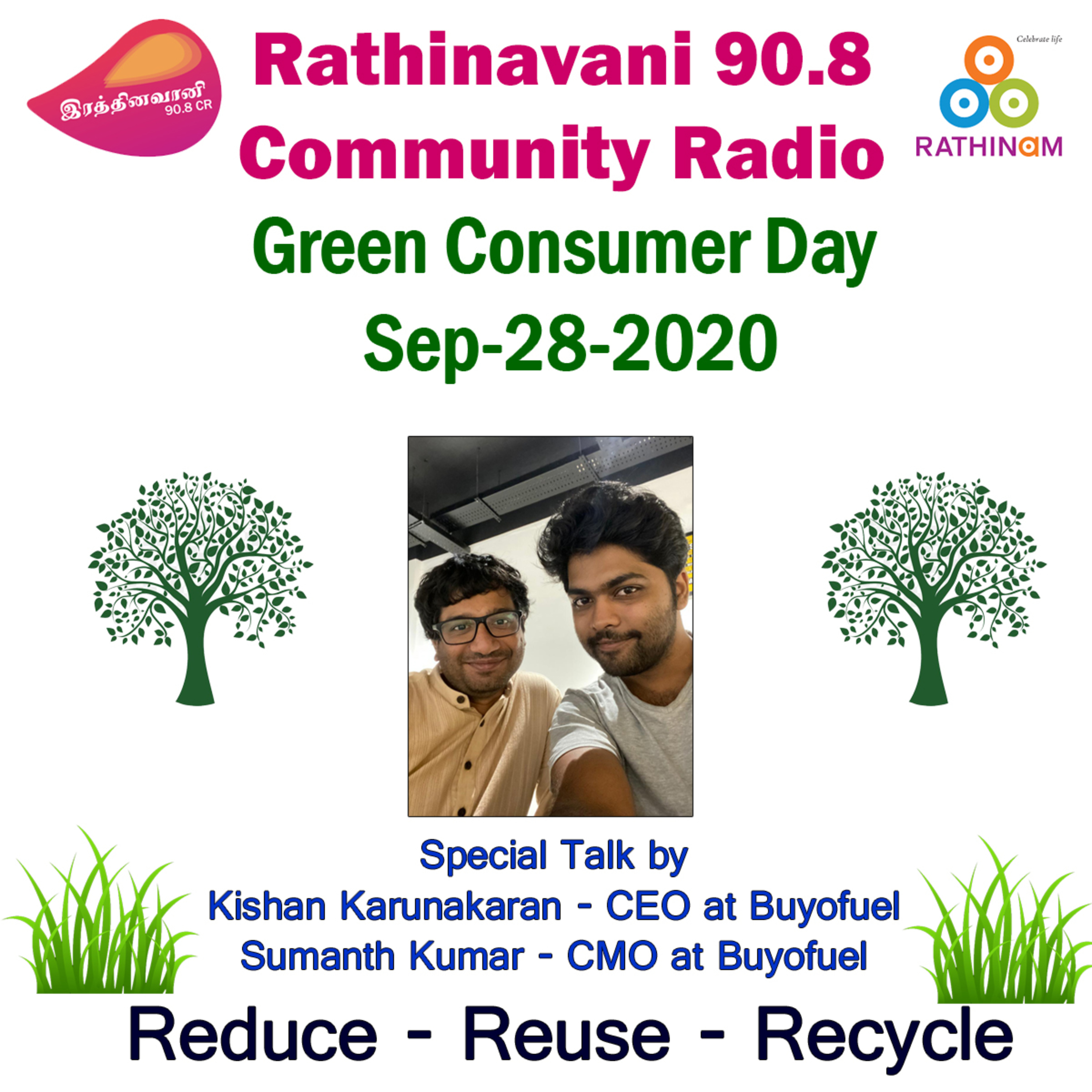 Tamil Language Podcast in Rathinavani90.8, Rathinam College Community Radio, Coimbatore, Tamil Nadu.