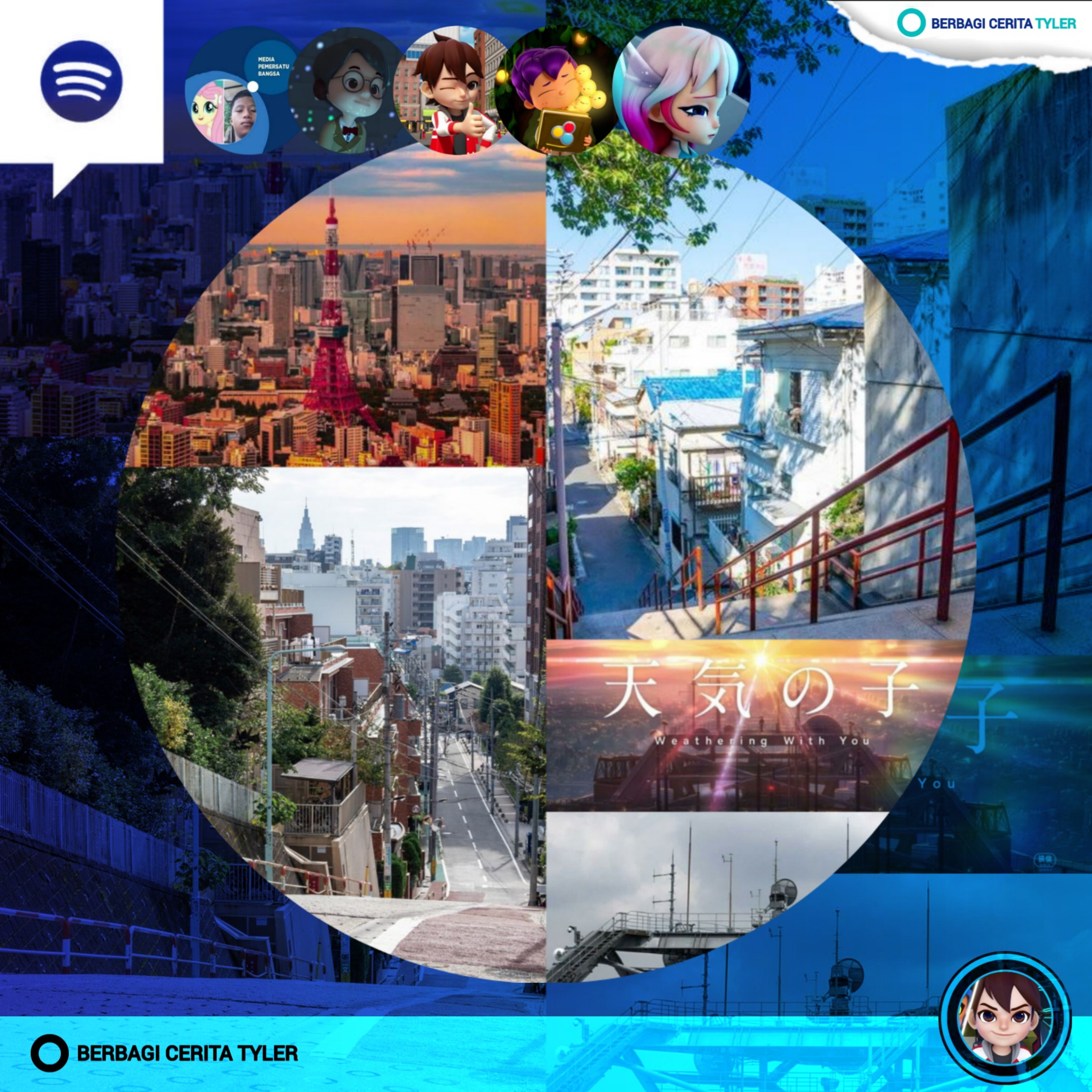 Sebenarnya, Lokasi-lokasi dalam Film Karya Makoto Shinkai Bagus Banget apalagi Suasana di Dekat Sini episode artwork