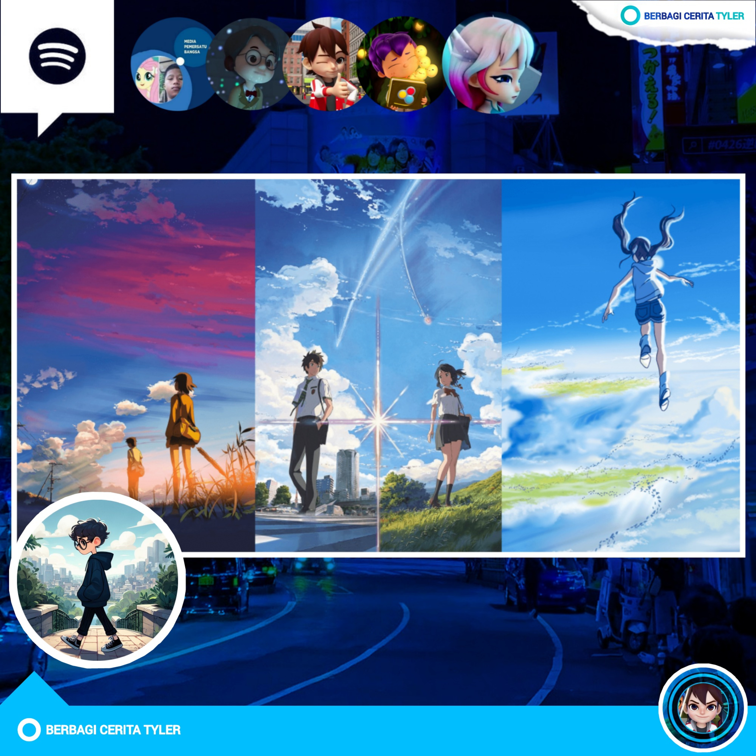 Episode Penutup Season Ini Kami Akan Hadirkan Sebuah Karya Film Terbaik dari Makoto Shinkai episode artwork