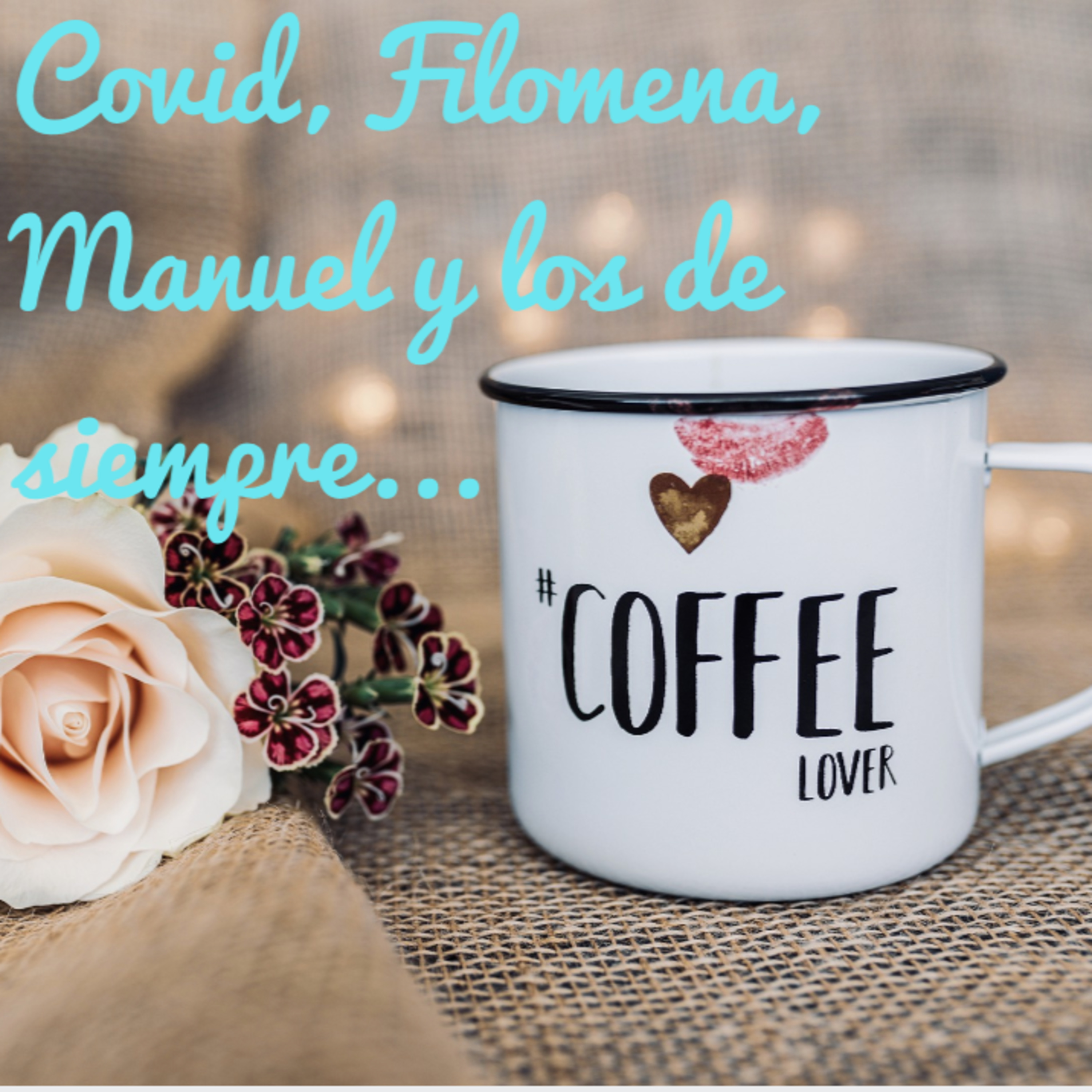 Un café con leche en taza grande