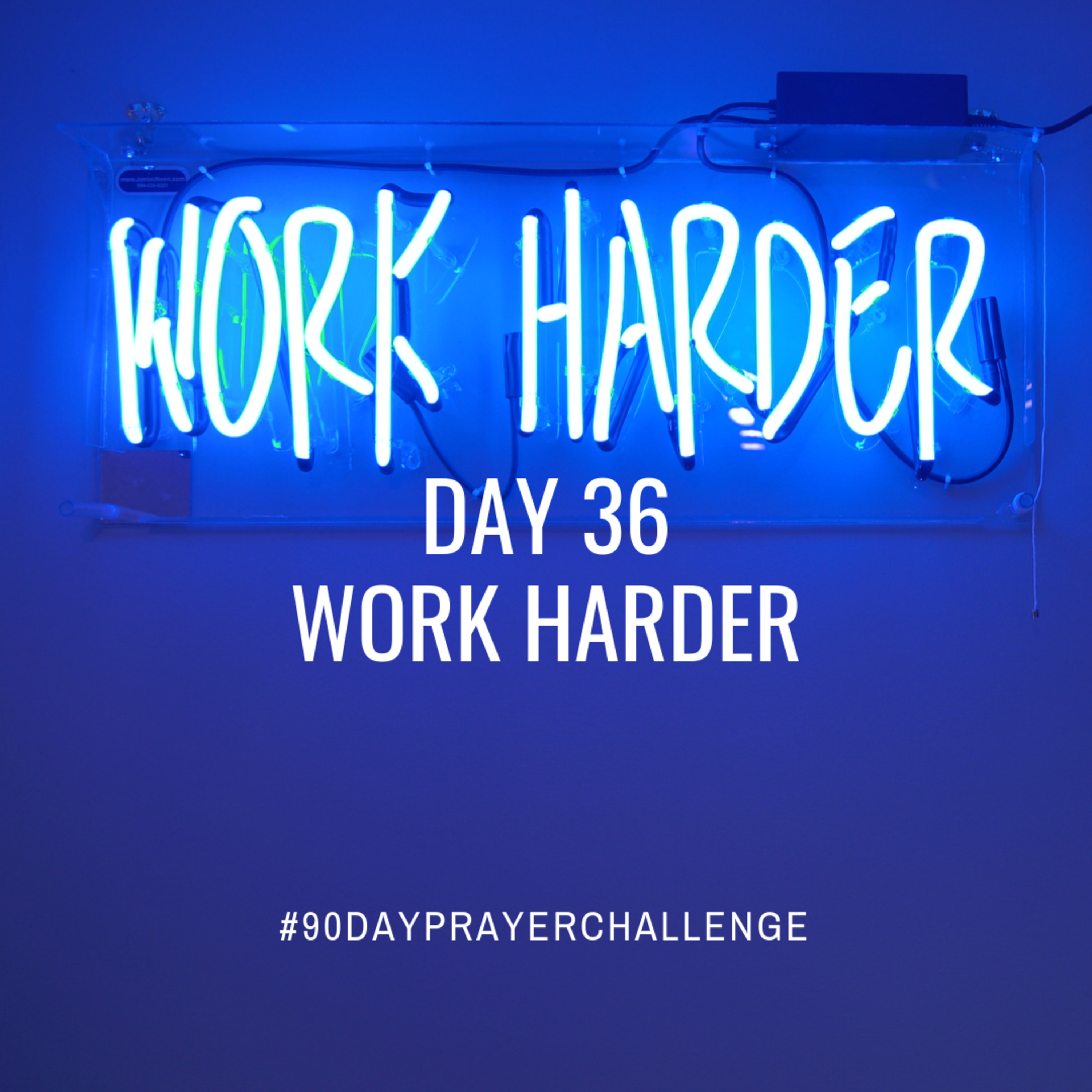 DAY 36 90 DAY PRAYER CHALLENGE: WORK HARDER episode artwork