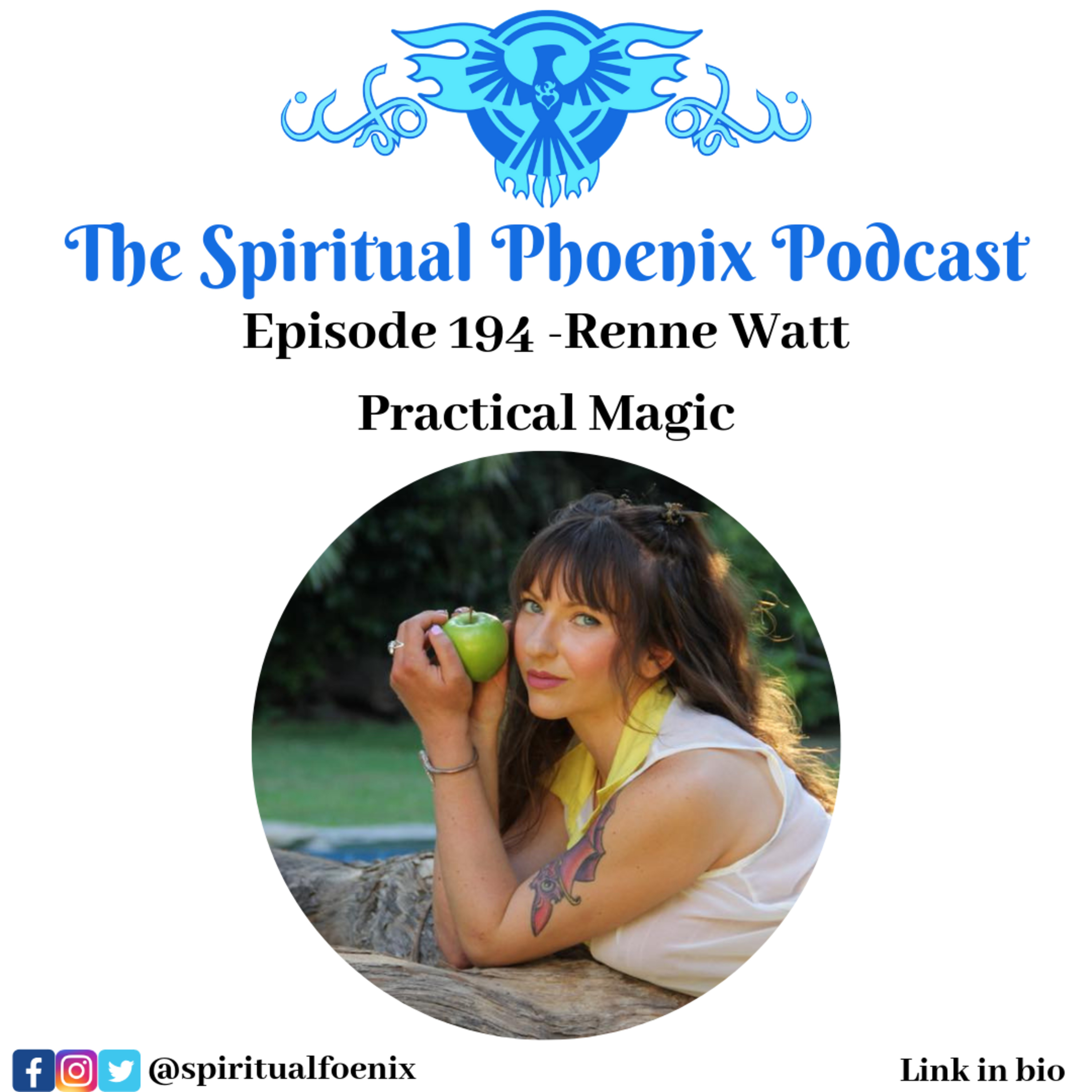 Renee Watt | The Witch Doctorate, Tarot, practicality of spell work, magic, and dogs episode artwork