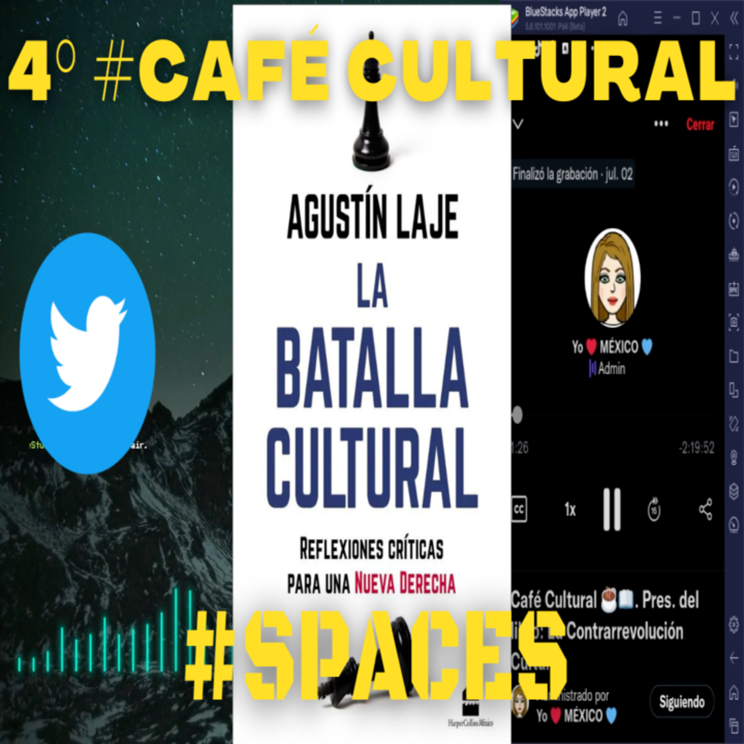 76: 📚 4° Café Cultural. Libro La Batalla Cultural, de Agustín Laje. episode artwork