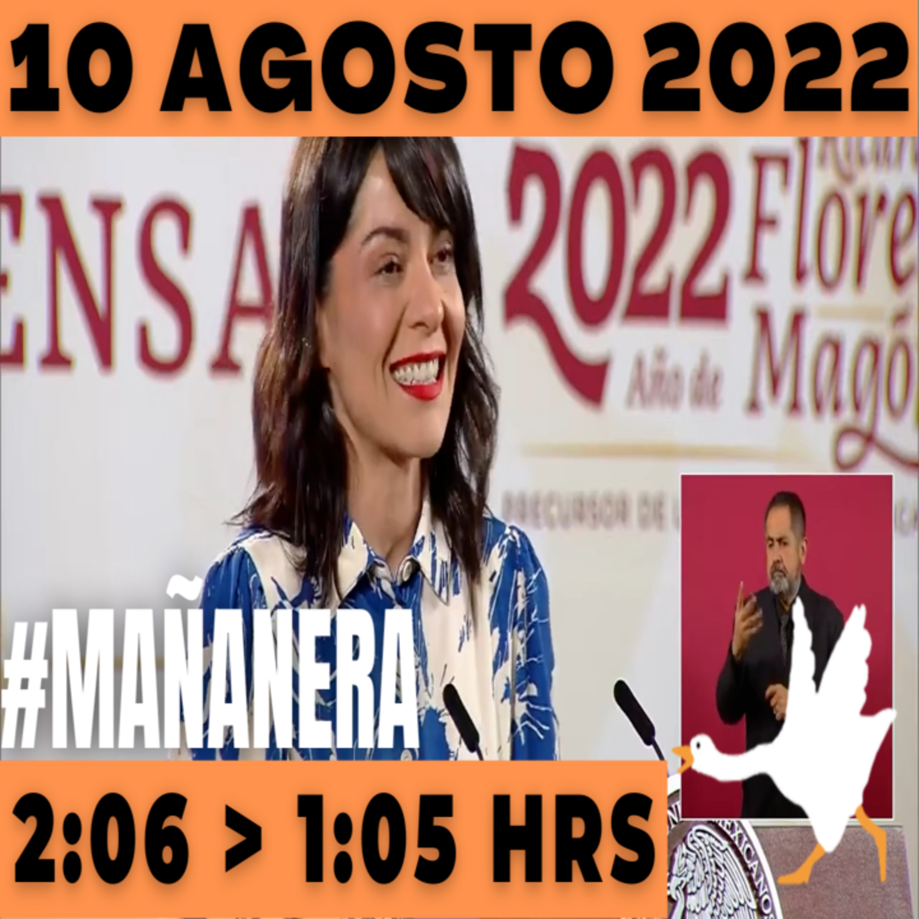 💩🐣  La mañanera en minutos | Mañanera Miércoles 10 de Agosto 2022 | El ganso veloz | De 2:06 a 1:05. episode artwork