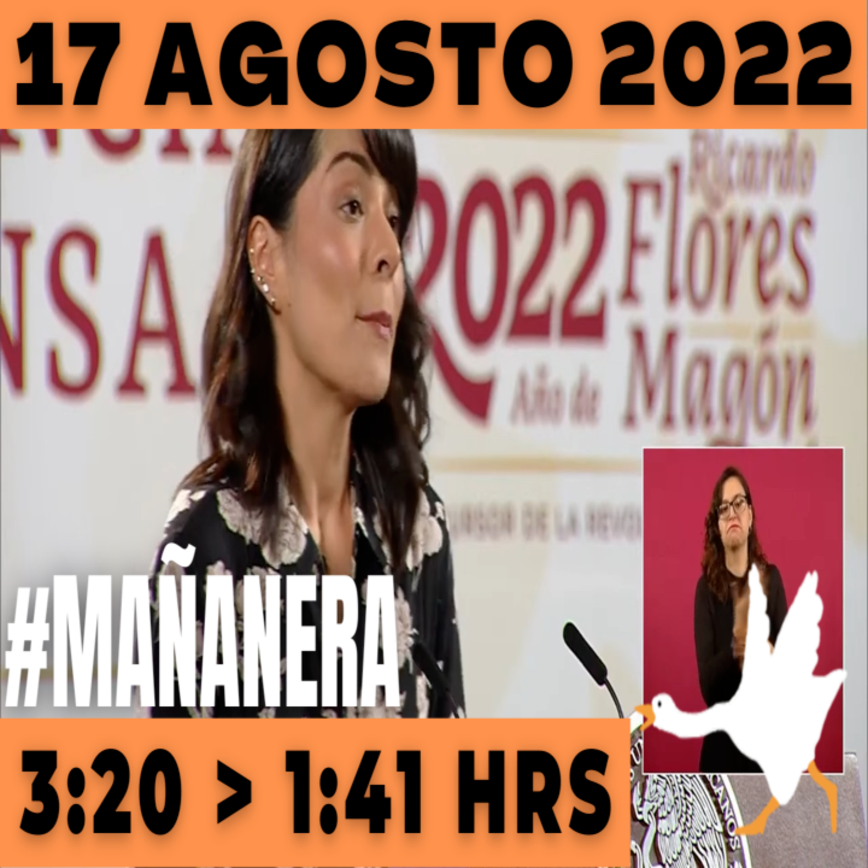 💩🐣  La mañanera en minutos | Mañanera Miércoles 17 de Agosto 2022 | El ganso veloz | De 3:20 a 1:41. episode artwork