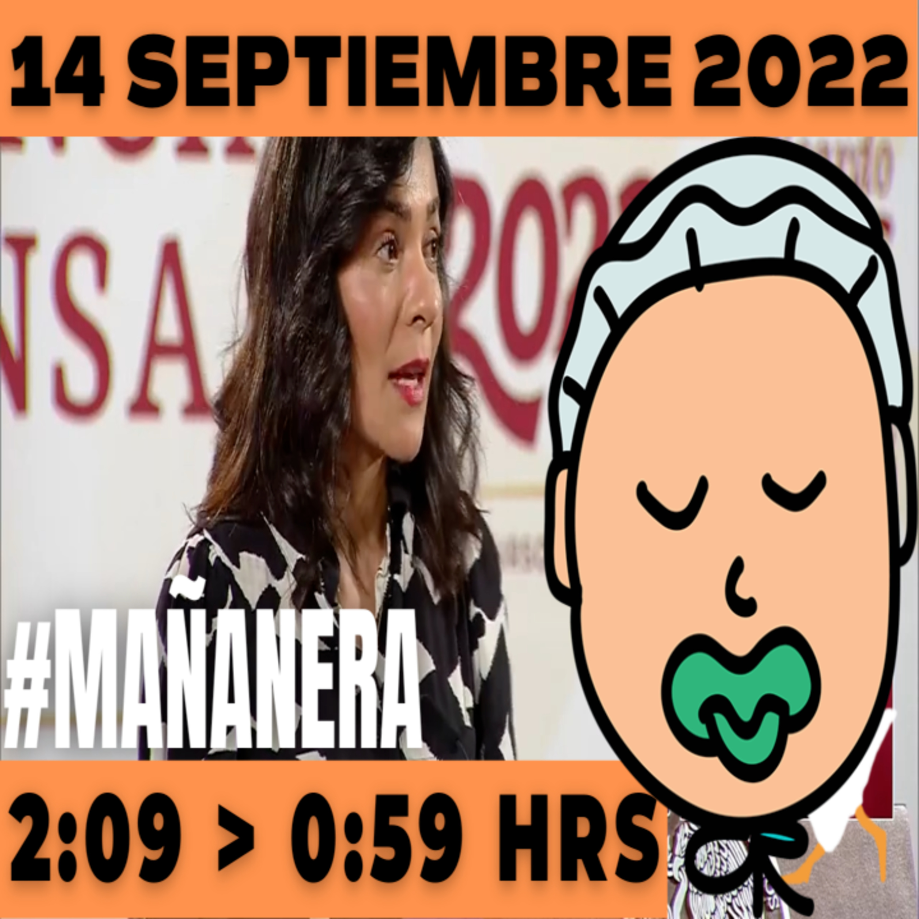 💩🐣👶 #AMLITO | La mañanera en minutos | Miércoles 14 de Septiembre 2022 | El gansito veloz | De 2:09 a 0:59. episode artwork