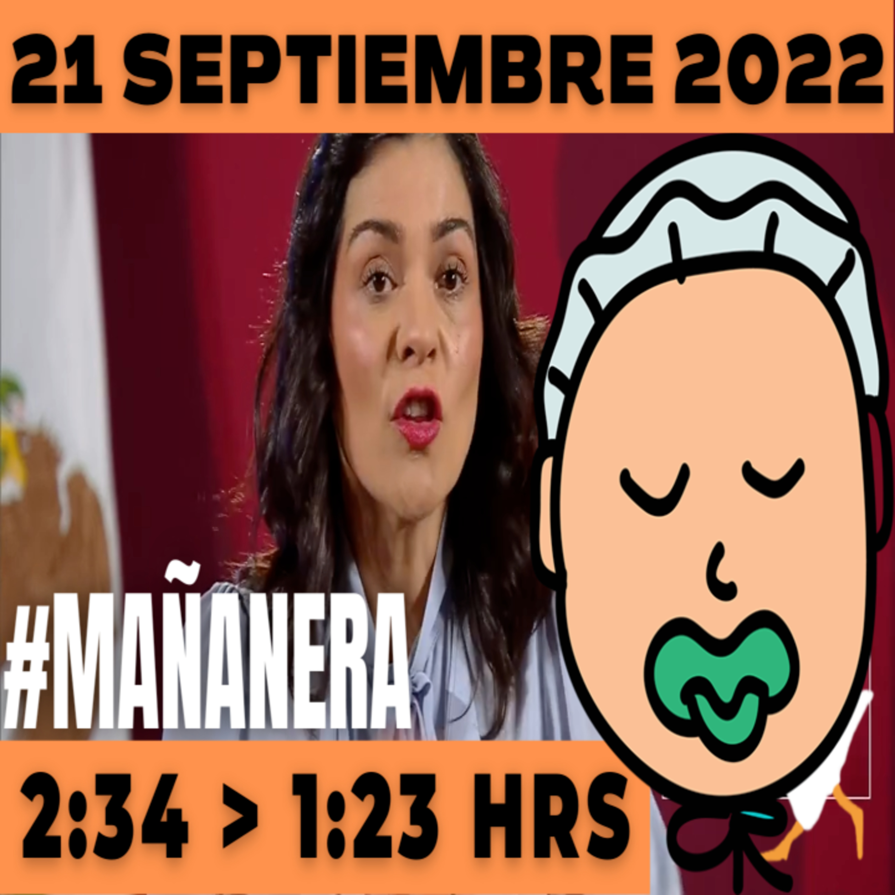 💩🐣👶 #AMLITO | La mañanera en minutos | Miércoles 21 de Septiembre 2022 | El gansito veloz | De 2:34 a 1:23. episode artwork