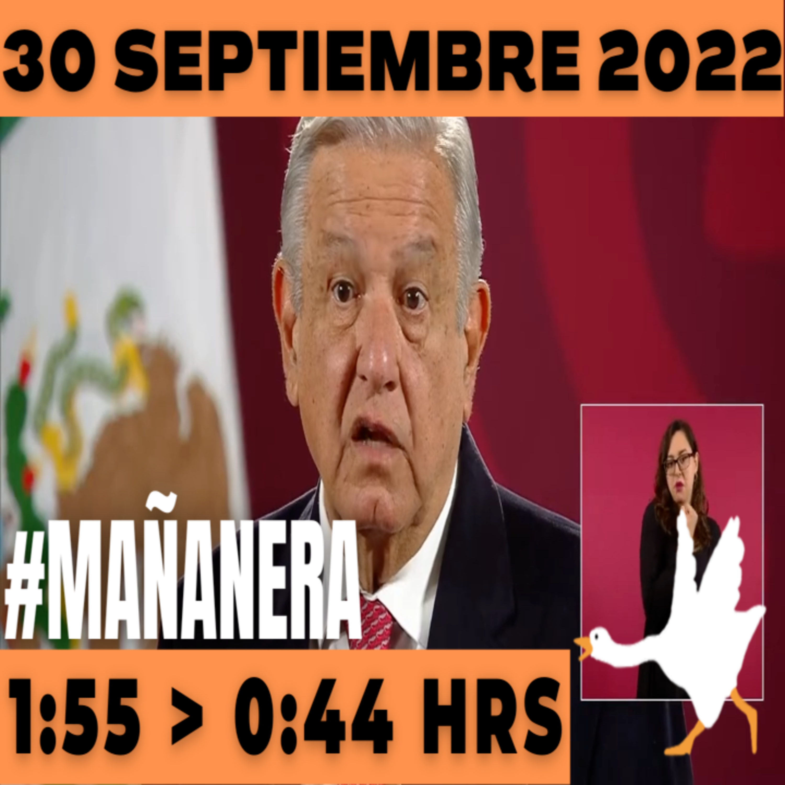 💩🐣 Conferencia de prensa matutina  Viernes 30 de septiembre 2022   Presidente AMLO De 1:55 a 0:43. episode artwork