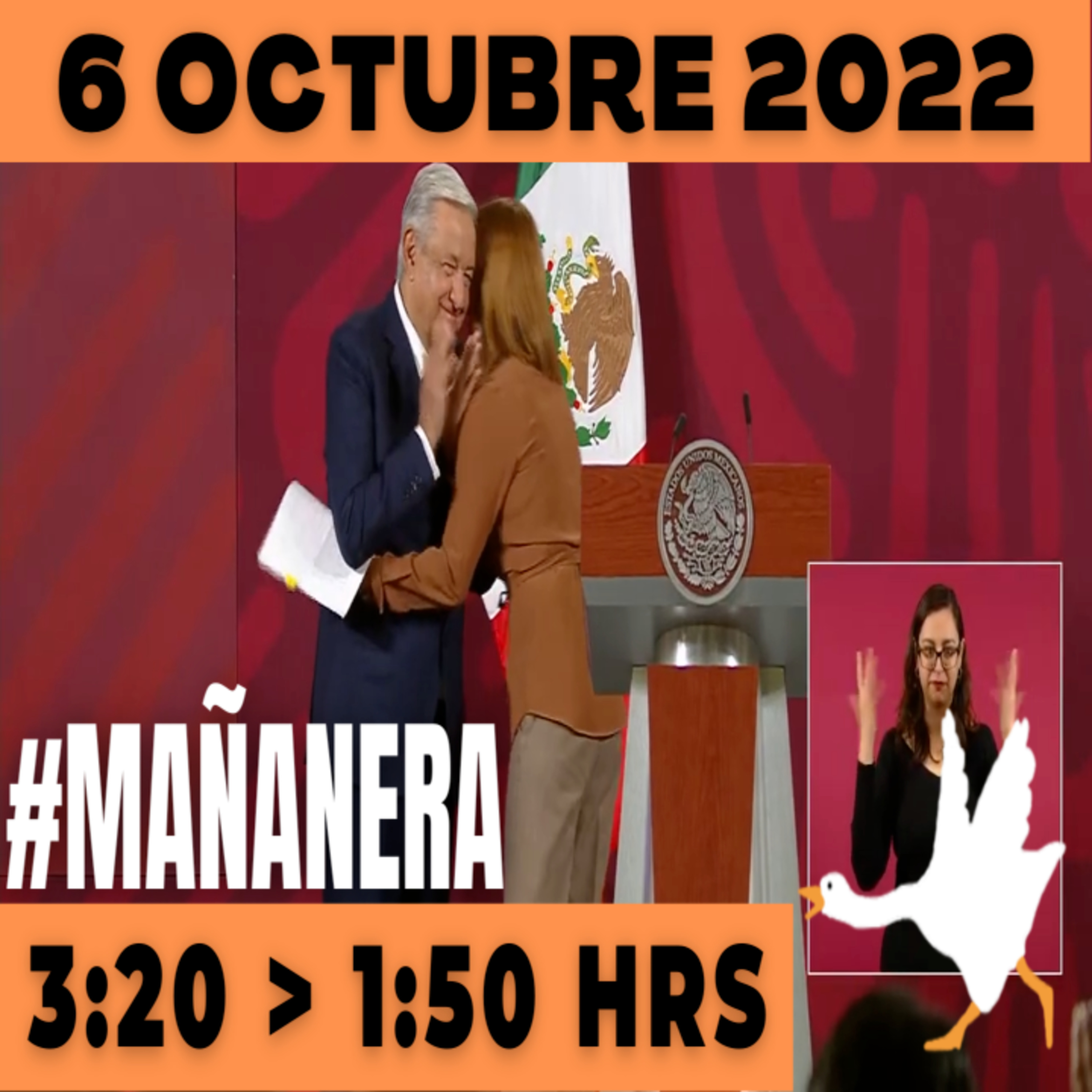 💩🐣 Conferencia de prensa matutina Jueves 6 de Octubre 2022 Presidente AMLO De 3:20 a 1:50. episode artwork