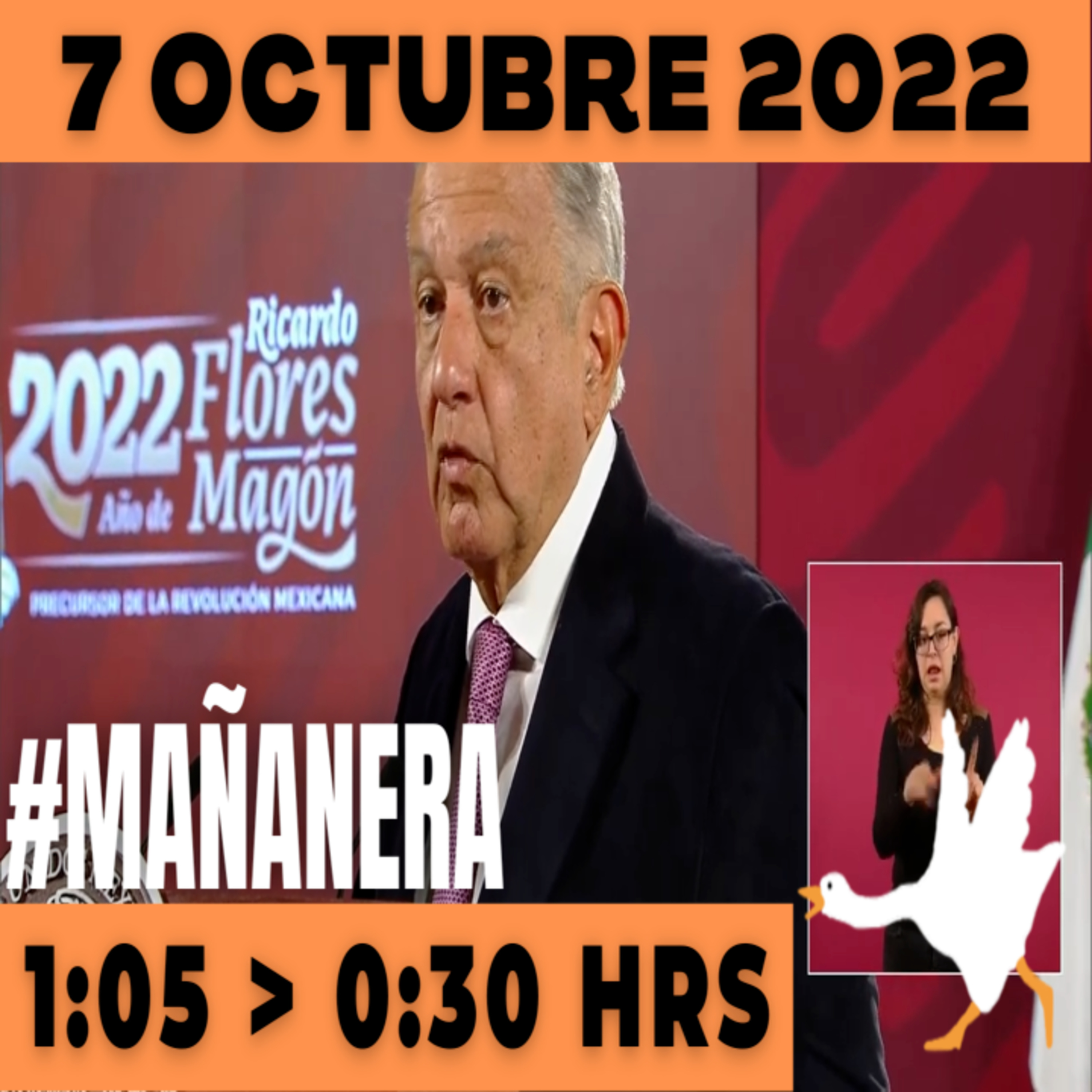 💩🐣 Conferencia de prensa matutina Viernes 7 de Octubre 2022 Presidente AMLO De 1:05 a 0:30. episode artwork