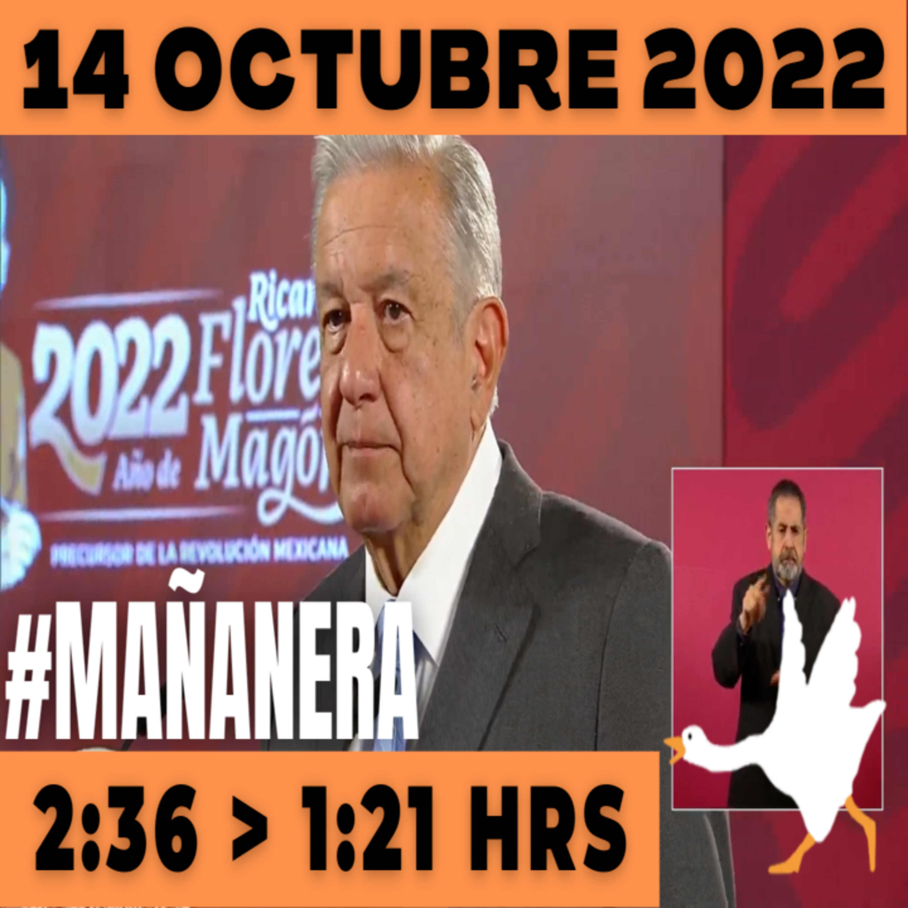 💩🐣 Conferencia de prensa matutina Viernes 14 de Octubre 2022 Presidente AMLO De 2:36 a 1:21. episode artwork