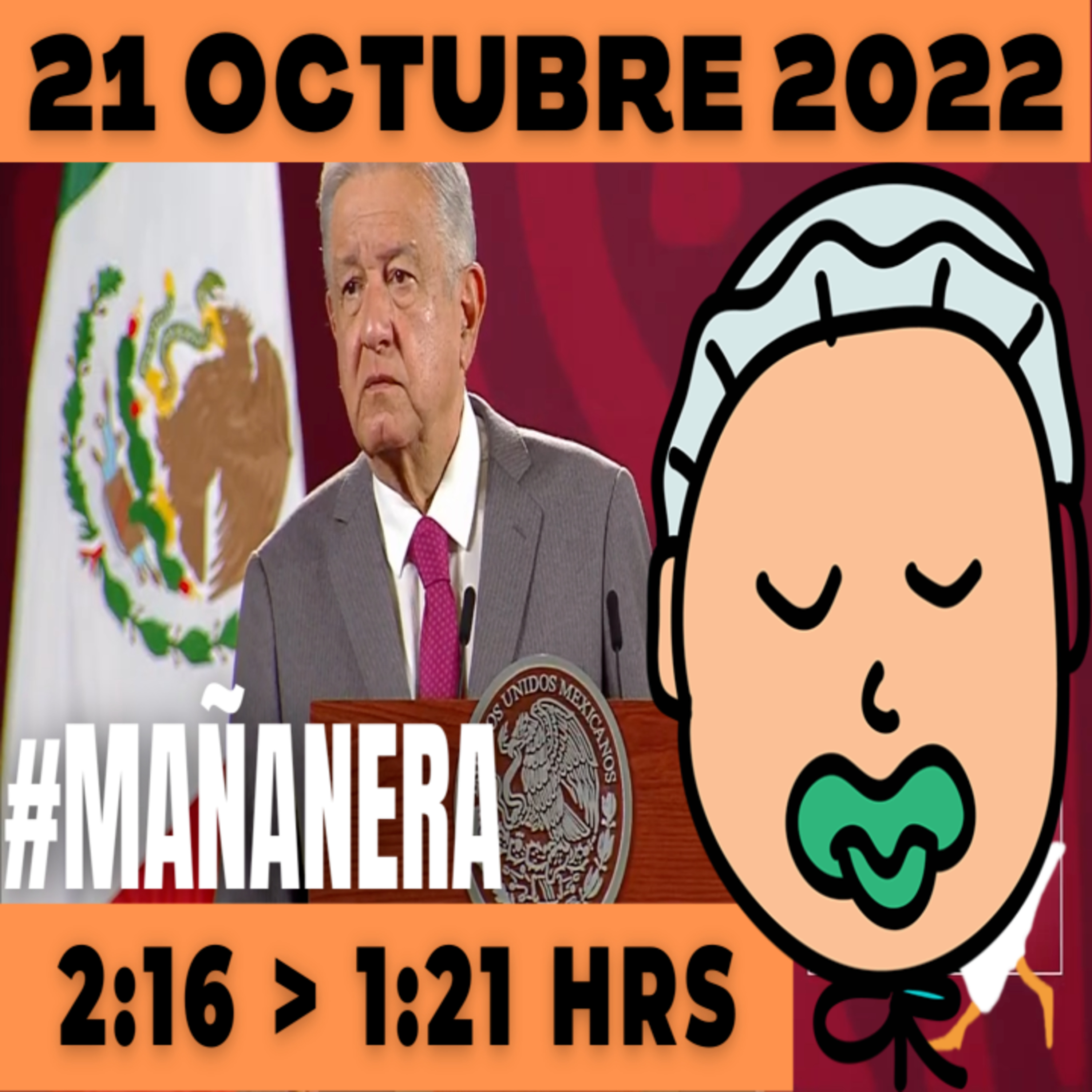💩🐣👶 #AMLITO | Mañanera Viernes 21 de Octubre 2022 | El gansito veloz | De 2:16 a 1:21. episode artwork