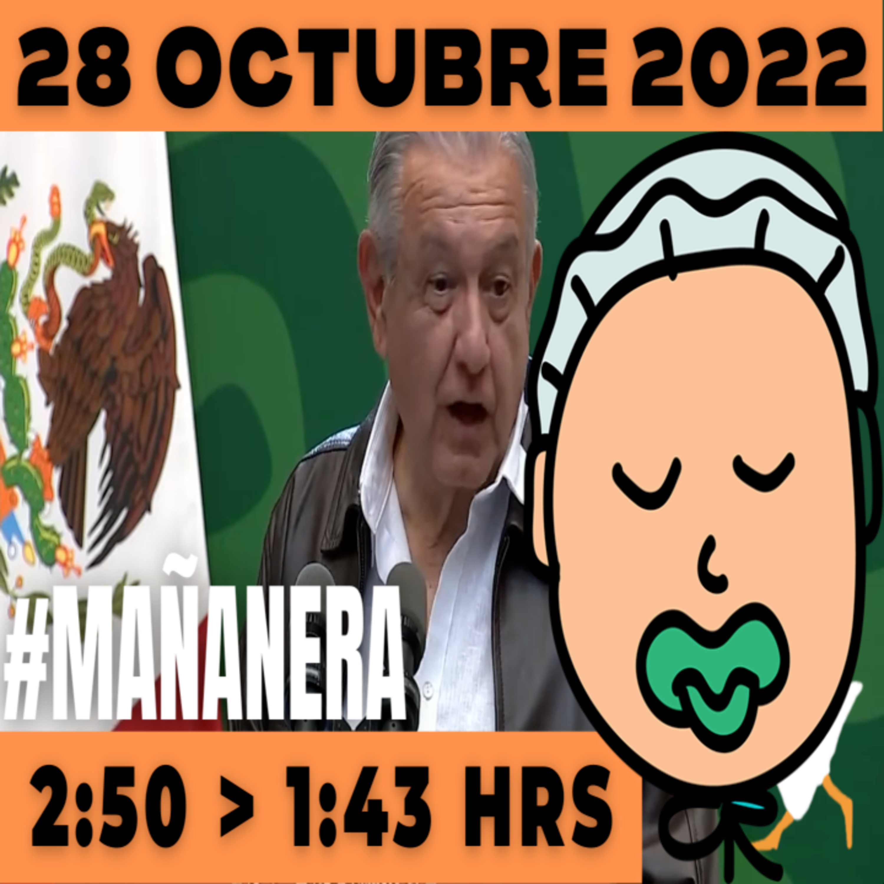 💩🐣👶 #AMLITO | Mañanera Viernes 28 de Octubre 2022 | El gansito veloz | De 2:50 a 1:43. episode artwork