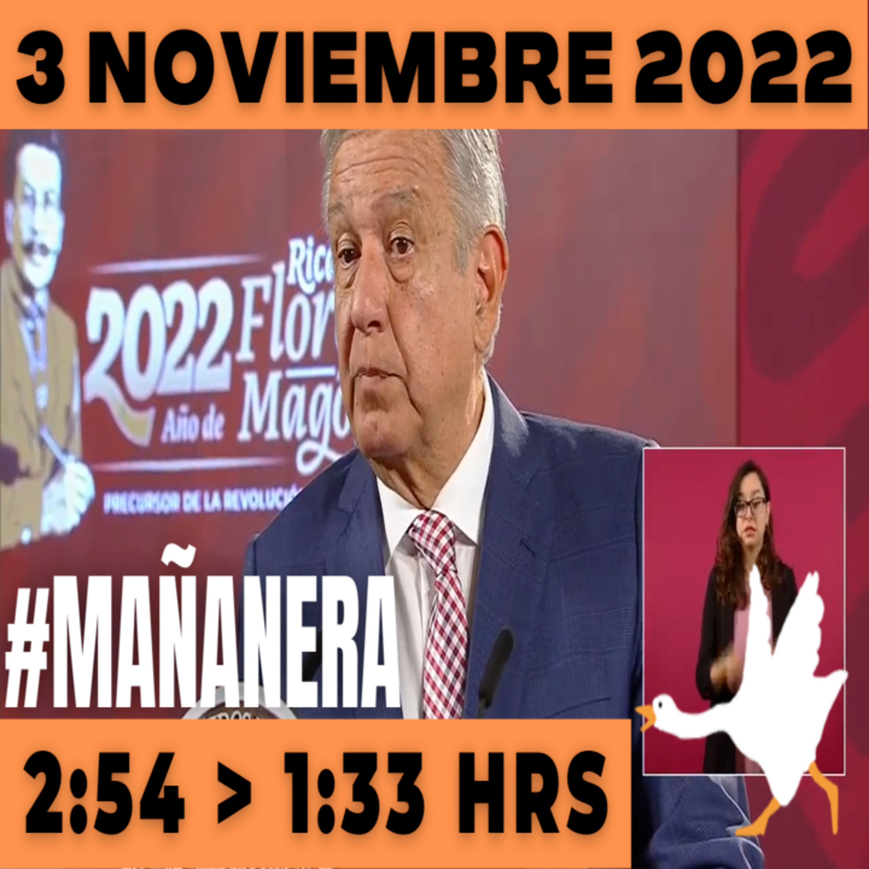 💩🐣 Conferencia de prensa matutina Jueves 3 de Noviembre 2022 Presidente AMLO De 2:54 a 1:33. episode artwork