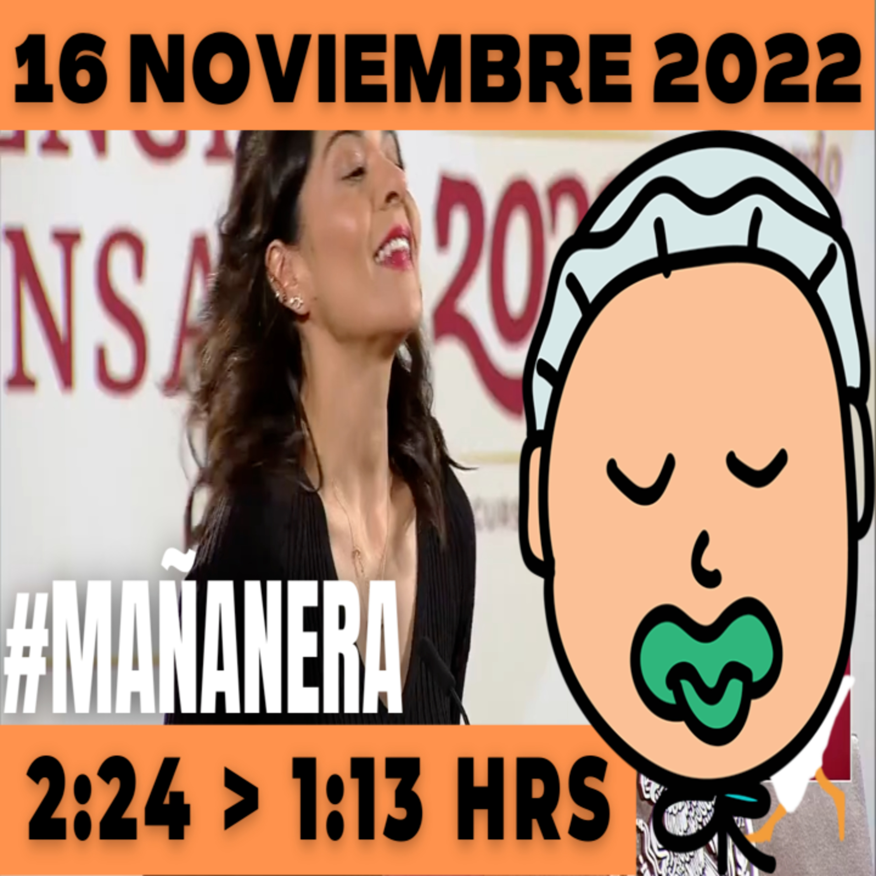 💩🐣👶 #AMLITO Mañanera Miércoles 16 de Noviembre de Noviembre 2022 | El gansito veloz | De 2:24 a 1:13. episode artwork