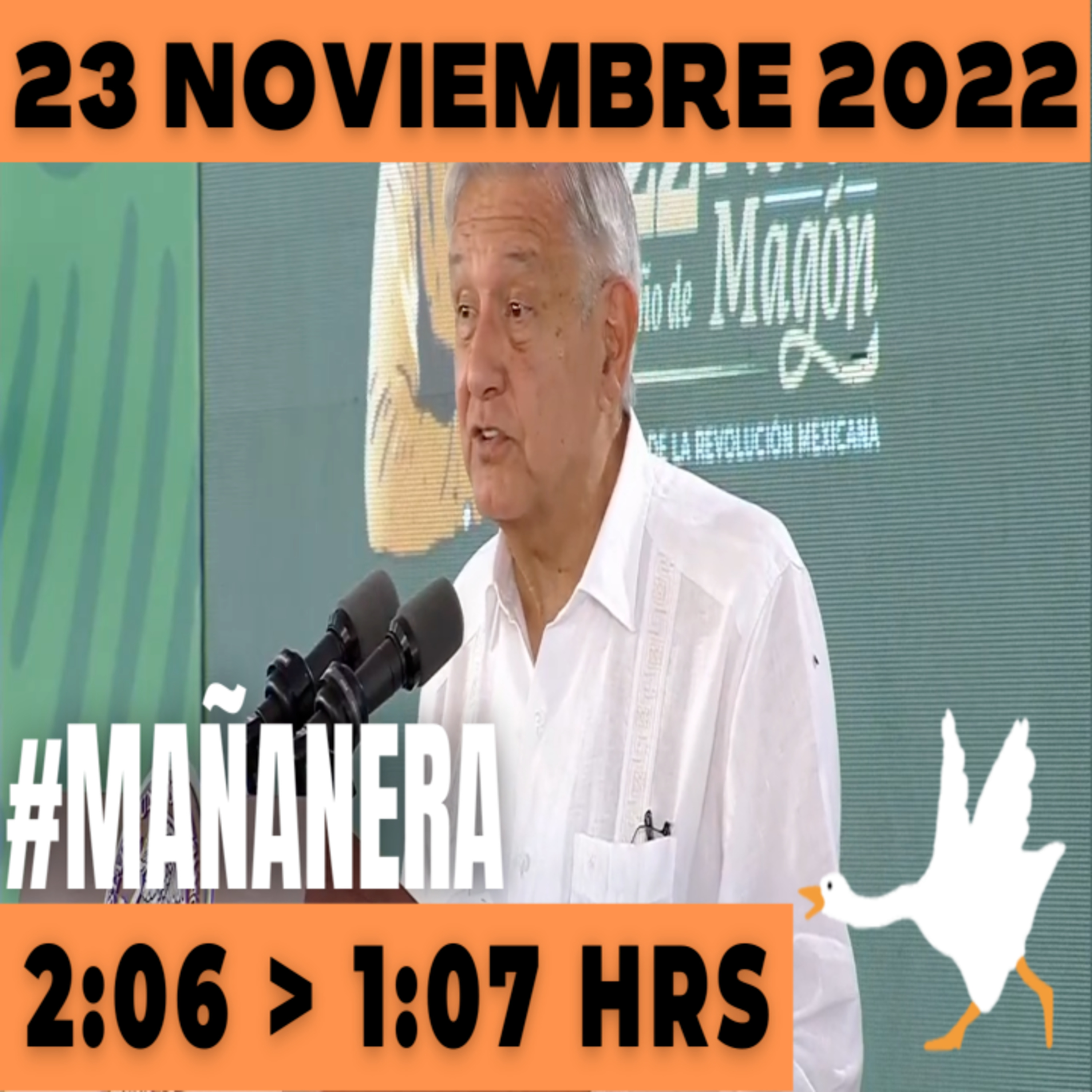 💩🐣 Conferencia de prensa matutina Miércoles 23 de Noviembre 2022 Presidente AMLO De 2:06 a 1:07. episode artwork