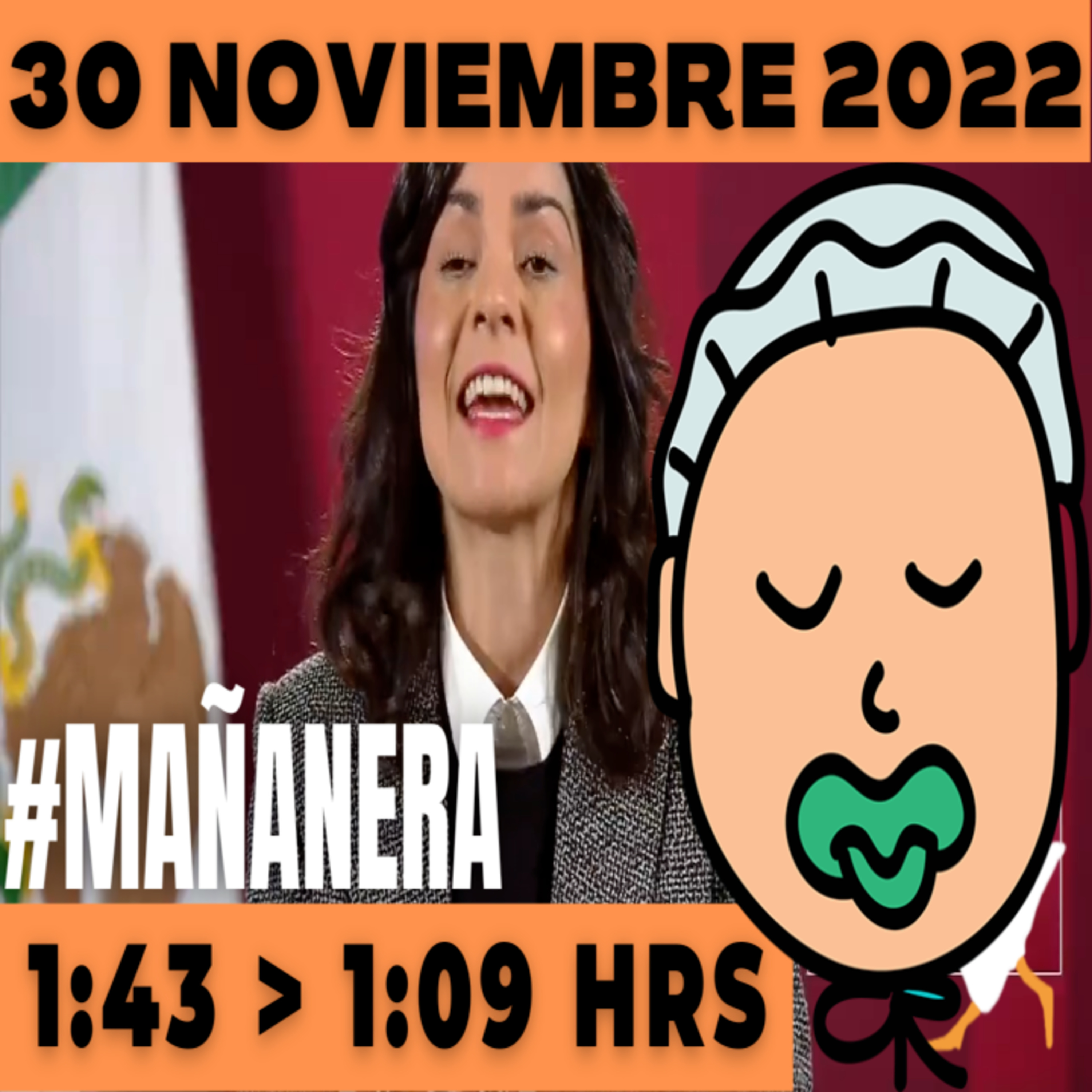 💩🐣👶 #AMLITO | Mañanera Miércoles 30 de Noviembre 2022 | El gansito veloz | De 1:43 a 1:09. episode artwork