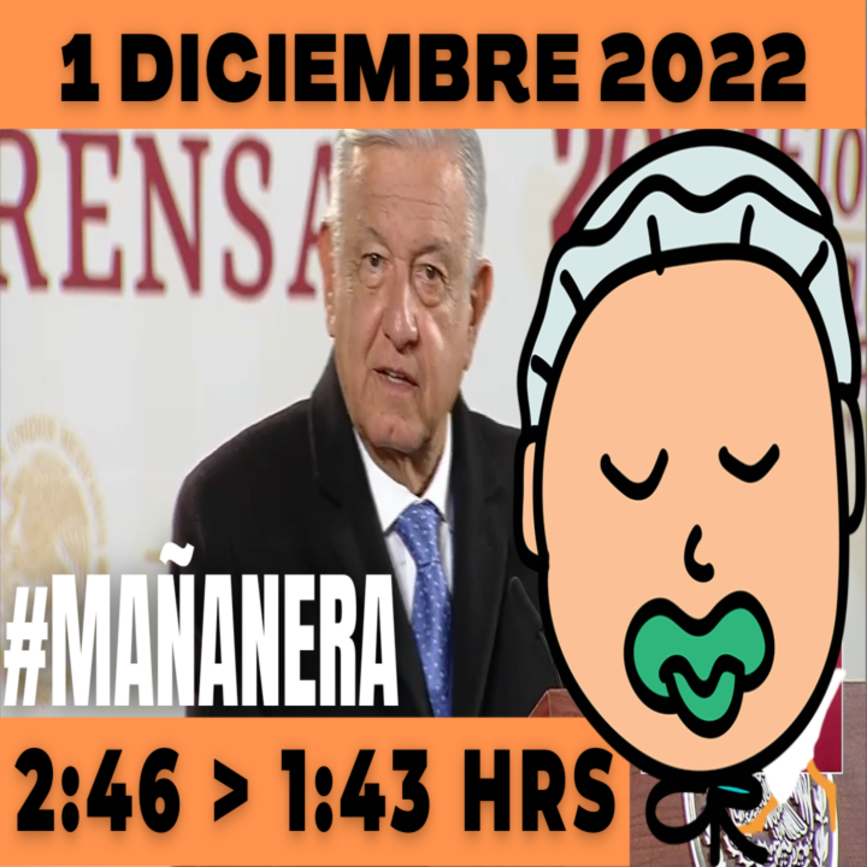 💩🐣👶 #AMLITO | Mañanera Jueves 1 de Diciembre 2022 | El gansito veloz | De 2:46 a 1:43. episode artwork