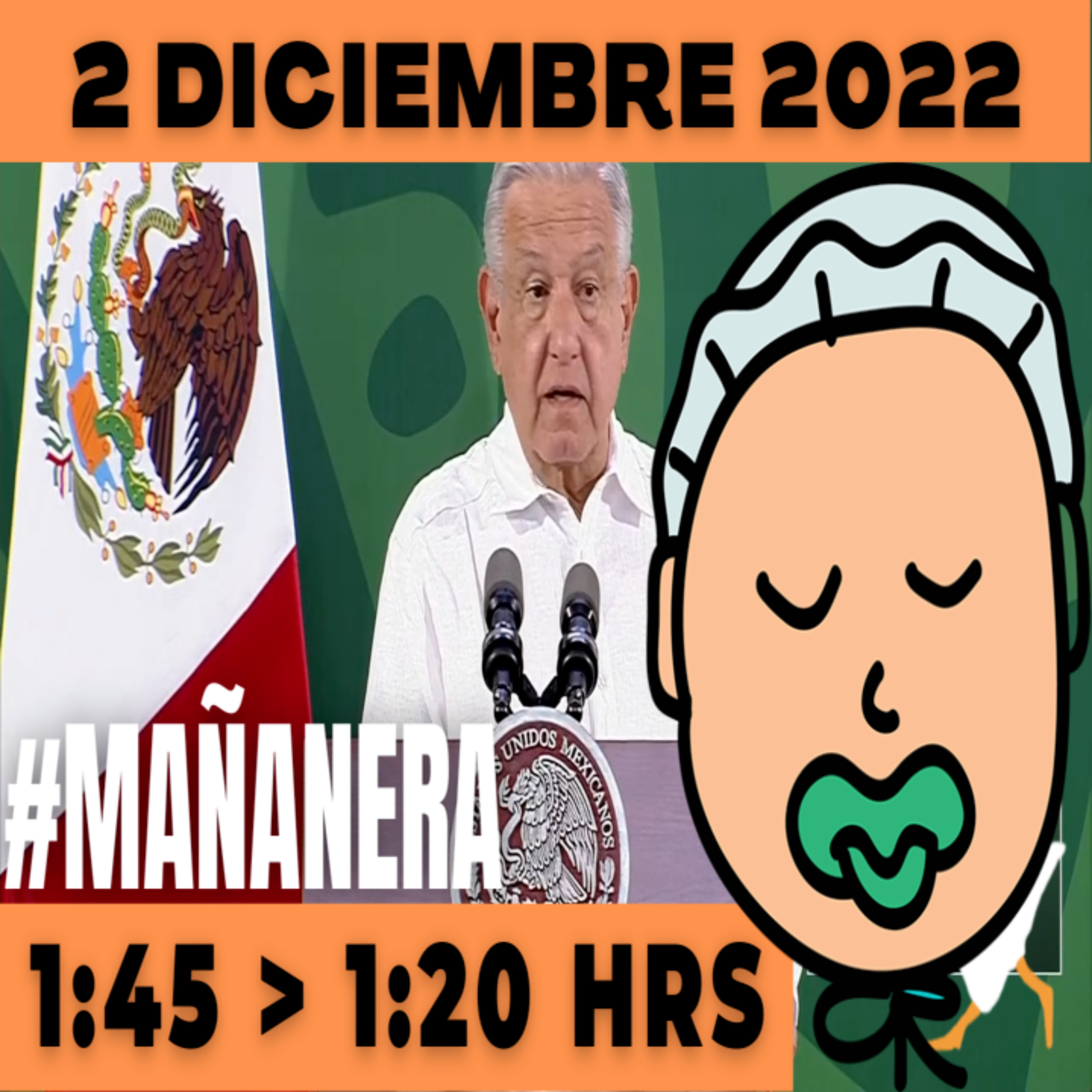 💩🐣👶 #AMLITO | Mañanera Viernes 2 de Diciembre 2022 | El gansito veloz | De 1:45 a 1:20. episode artwork