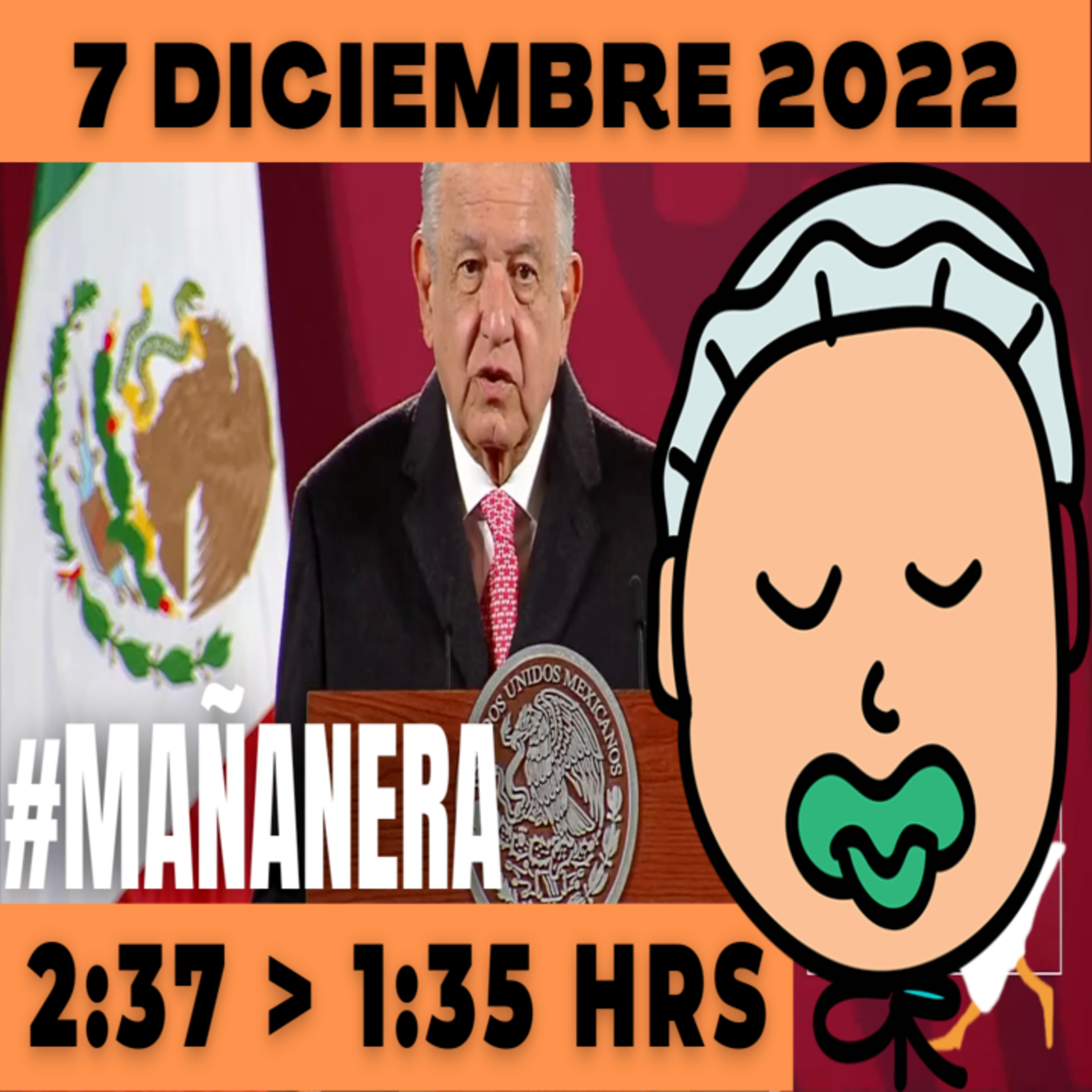 💩🐣👶 #AMLITO | Mañanera Miércoles 7 de Diciembre 2022 | El gansito veloz | De 2:37 a 1:35. episode artwork