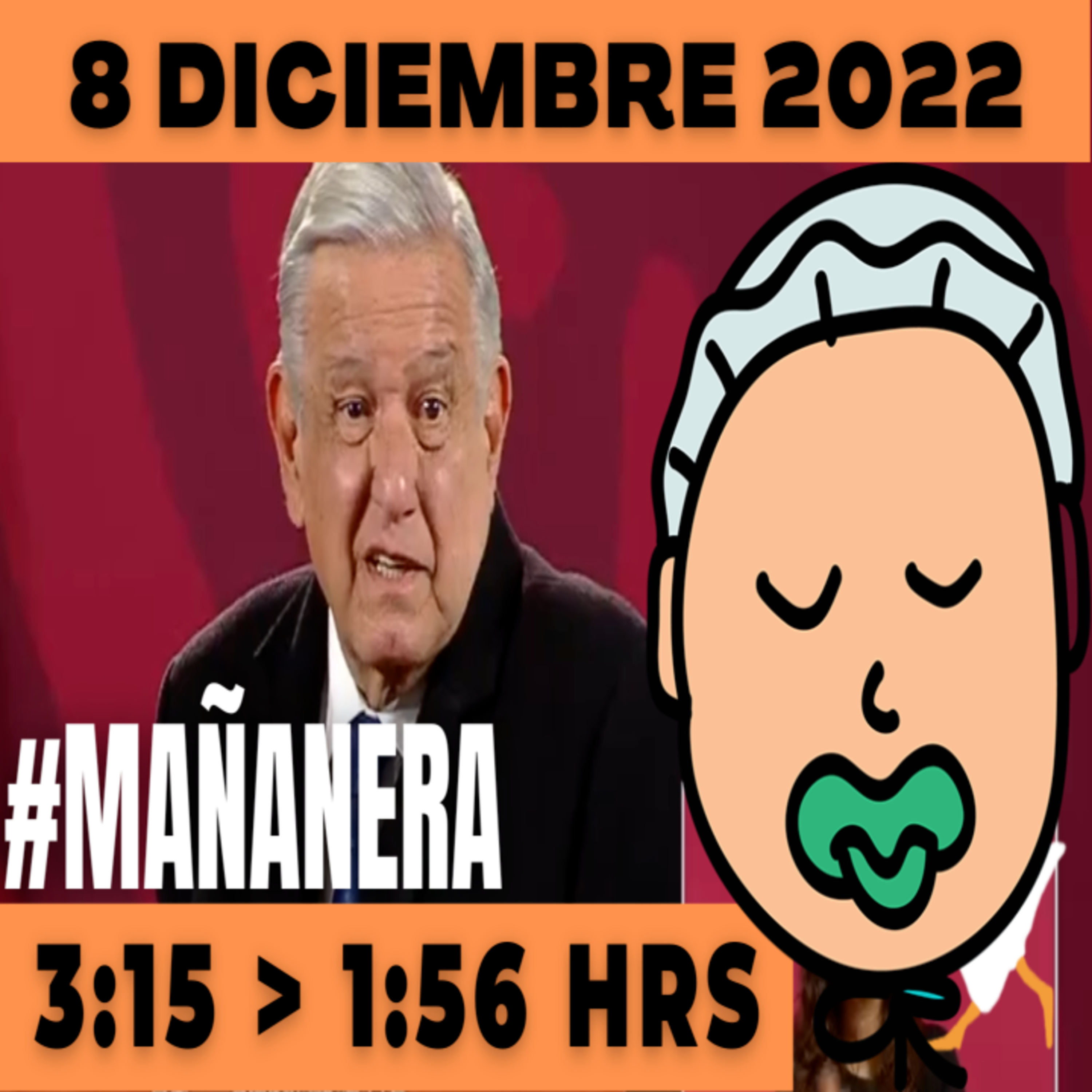 💩🐣👶 #AMLITO | Mañanera Jueves 8 de Diciembre 2022 | El gansito veloz | De 3:15 a 1:56. episode artwork
