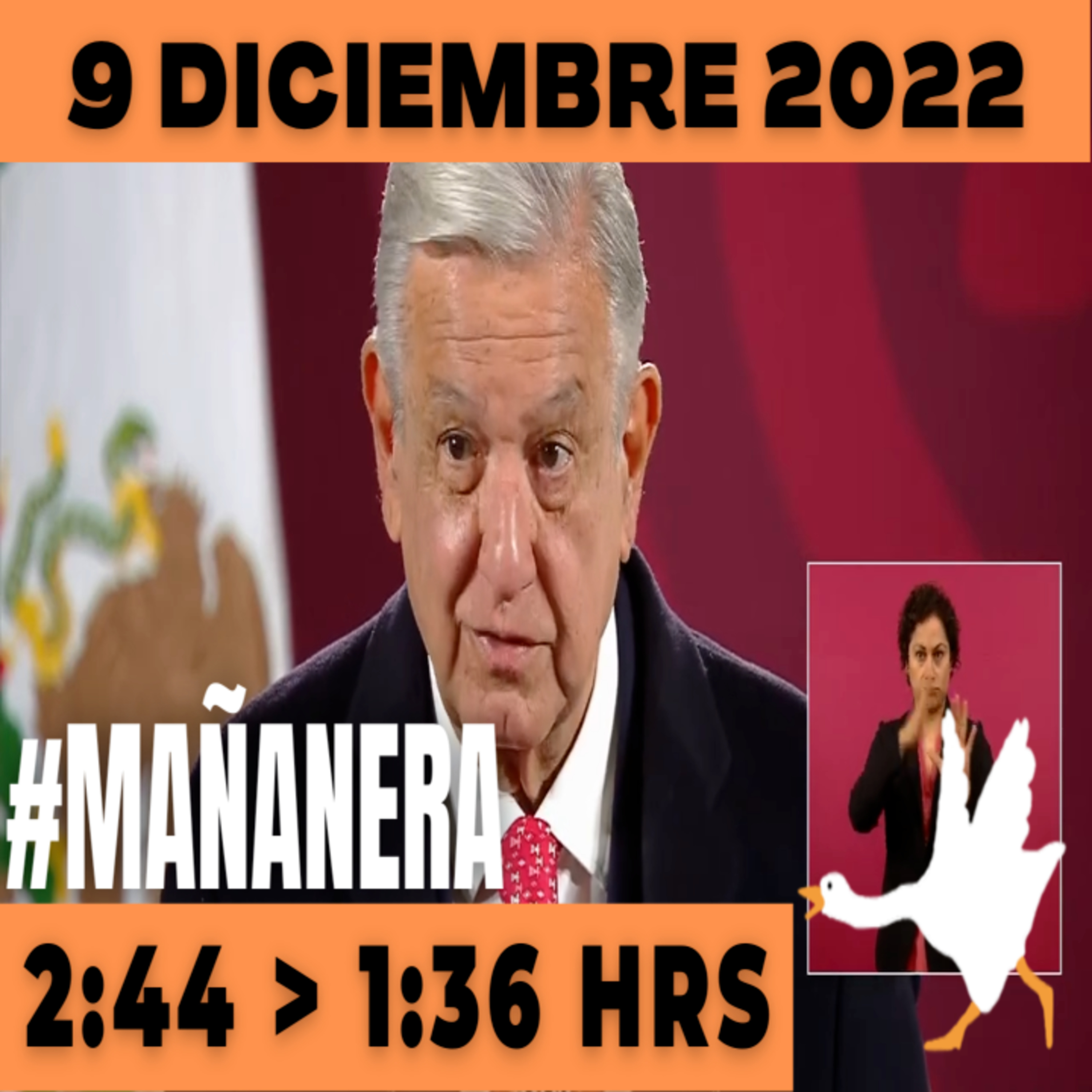 💩🐣 Conferencia de prensa matutina Viernes 9 de Diciembre 2022 Presidente AMLO De 2:44 a 1:36. episode artwork