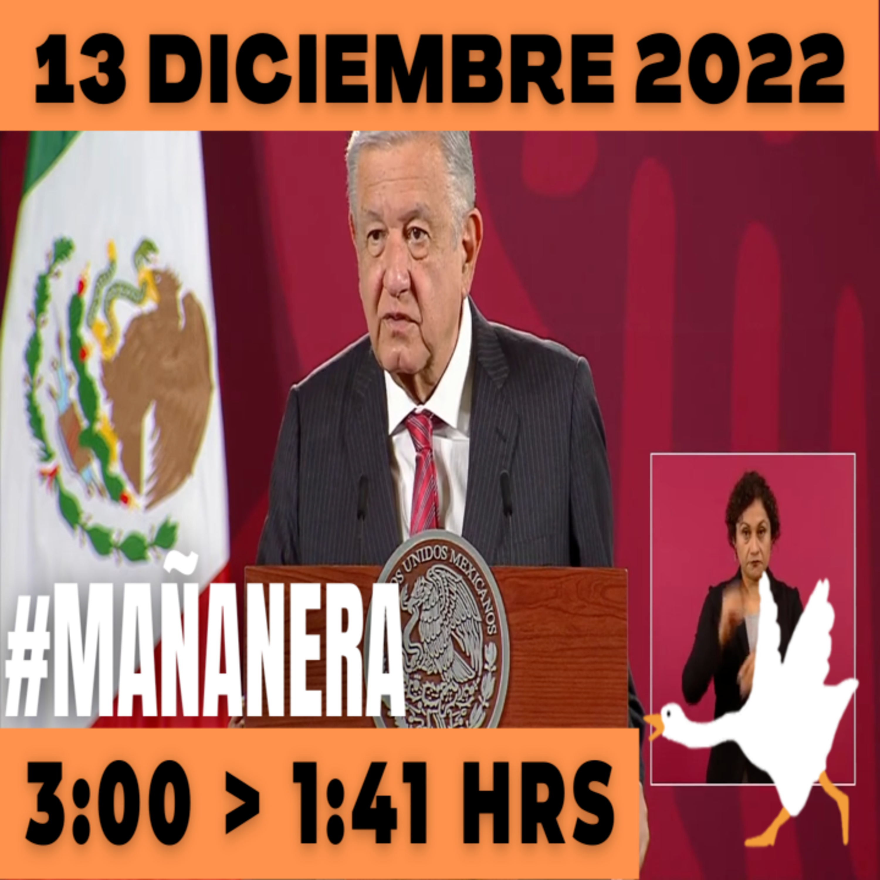💩🐣 Conferencia de prensa matutina Martes 13 de Diciembre 2022 Presidente AMLO De 3:00 a 1:41. episode artwork