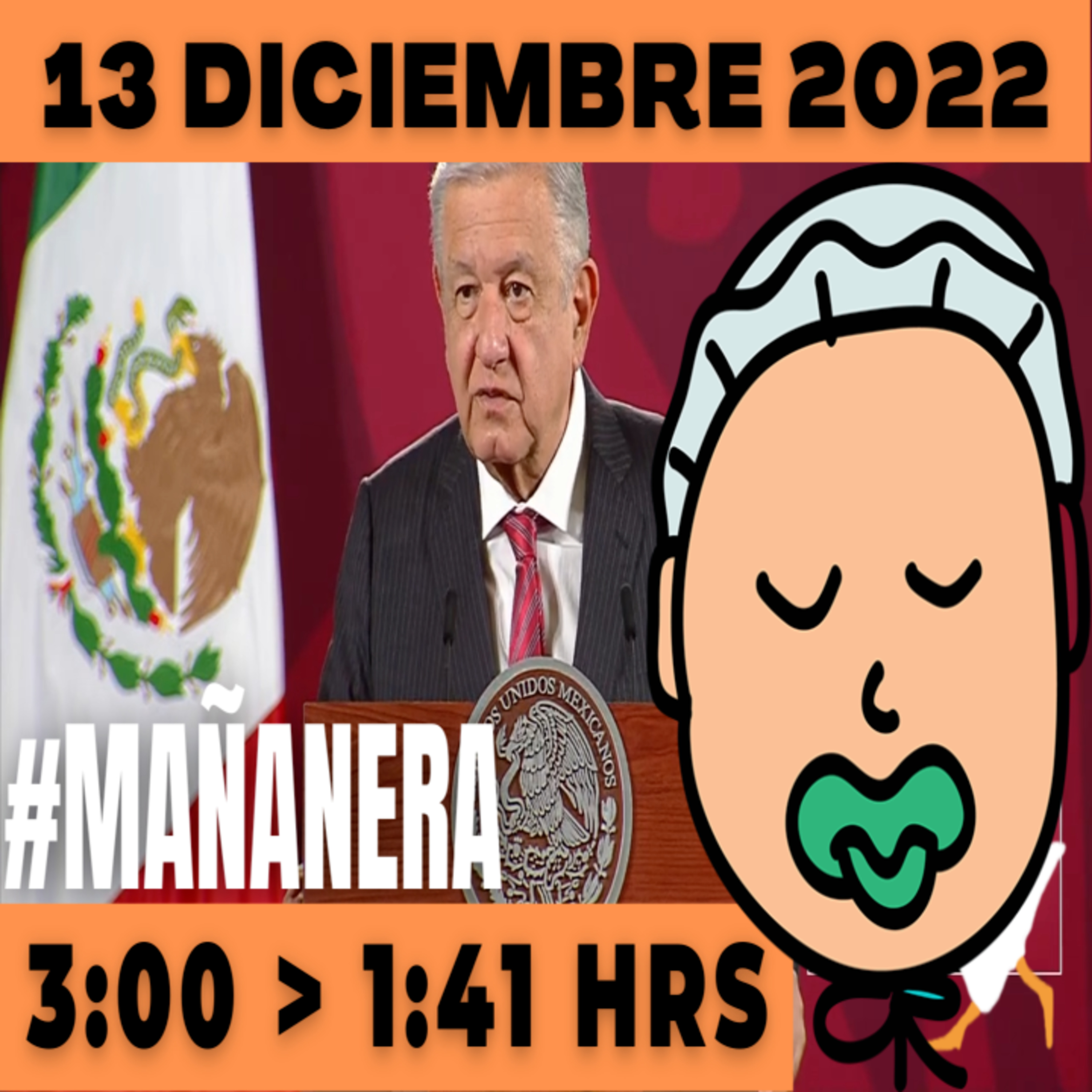 💩🐣👶 #AMLITO | Mañanera Martes 13 de Diciembre 2022 | El gansito veloz | De 3:00 a 1:41. episode artwork