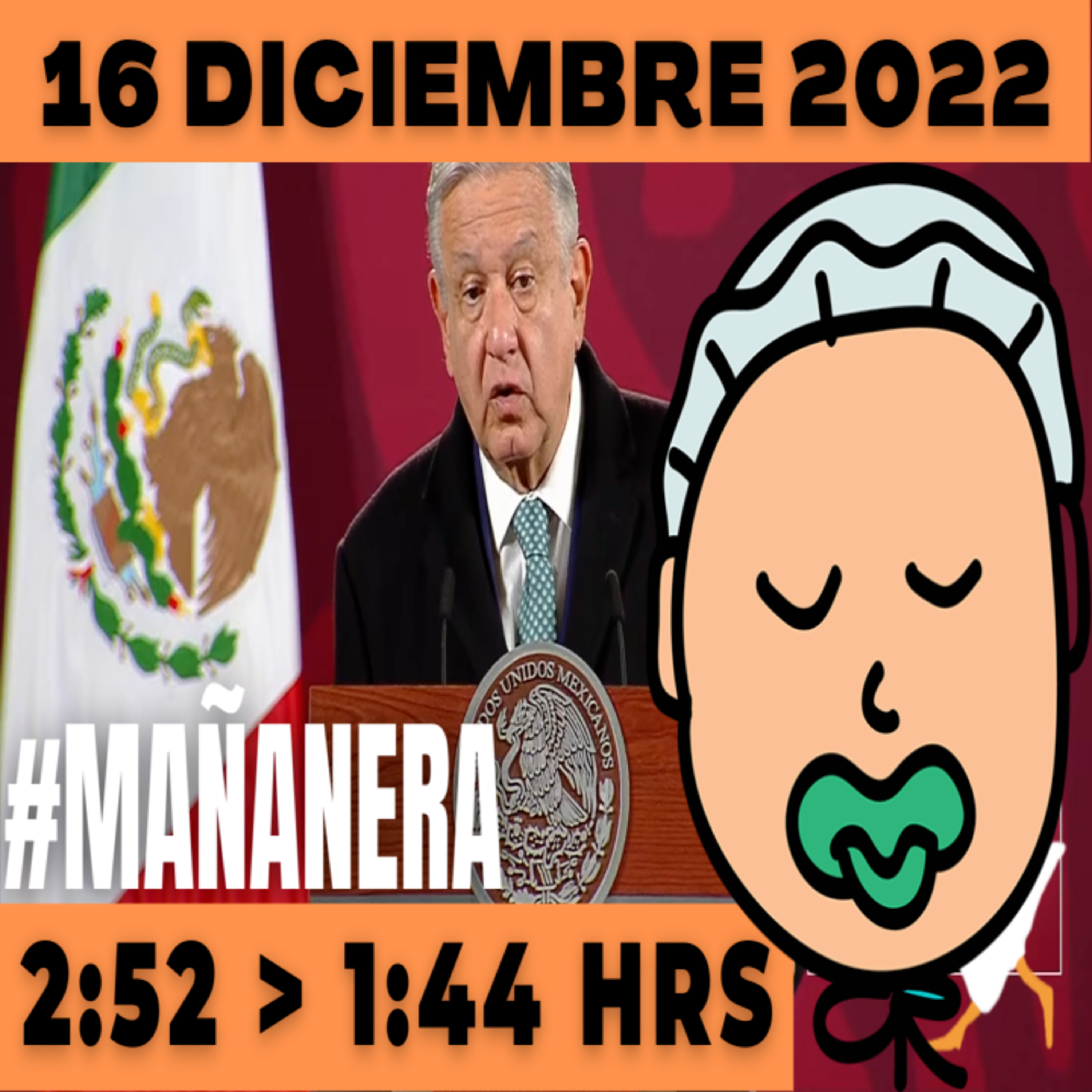 💩🐣👶 #AMLITO | Mañanera Viernes 16 de Diciembre 2022 | El gansito veloz | De 2:52 a 1:44. episode artwork