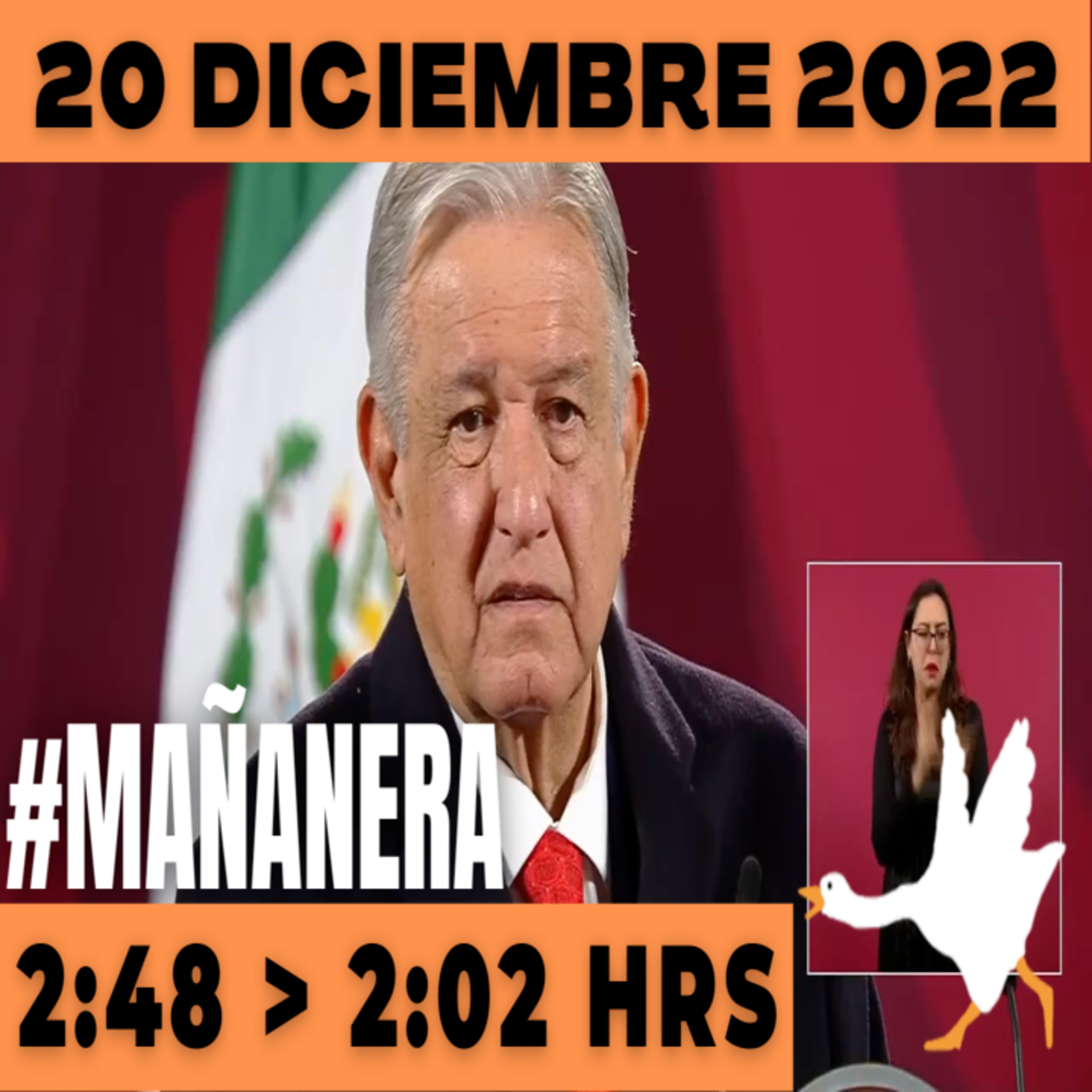 💩🐣 Conferencia de prensa matutina Martes 20 de Diciembre 2022 Presidente AMLO De 2:48 a 2:02. episode artwork