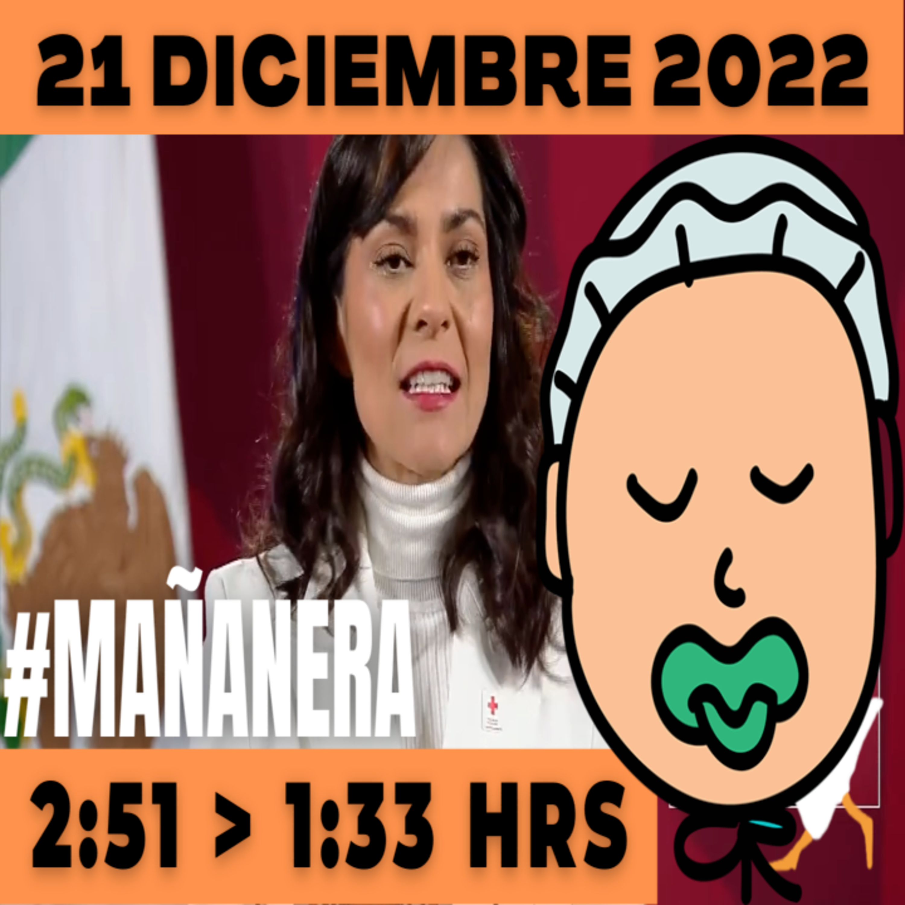 💩🐣👶 #AMLITO | Mañanera Miércoles 21 de Diciembre 2022 | El gansito veloz | De 2:51 a 1:33. episode artwork
