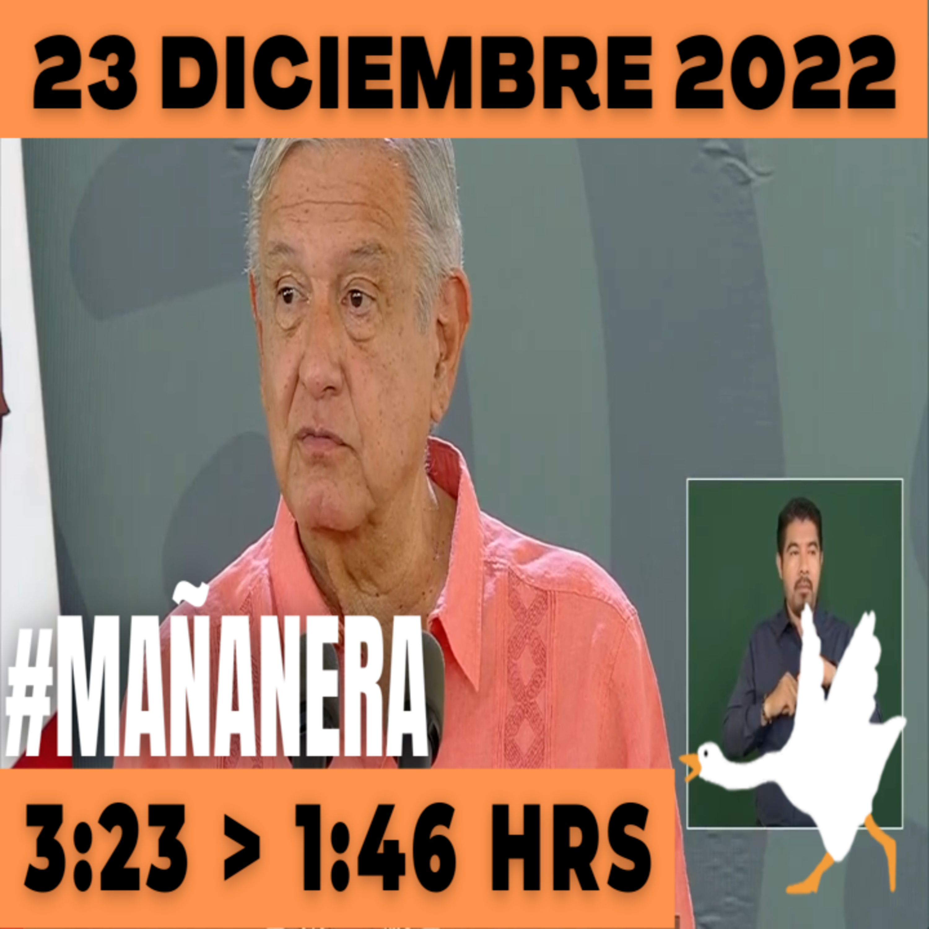 💩🐣 Conferencia de prensa matutina Viernes 23 de Diciembre 2022 Presidente AMLO De 3:23 a 1:46. episode artwork