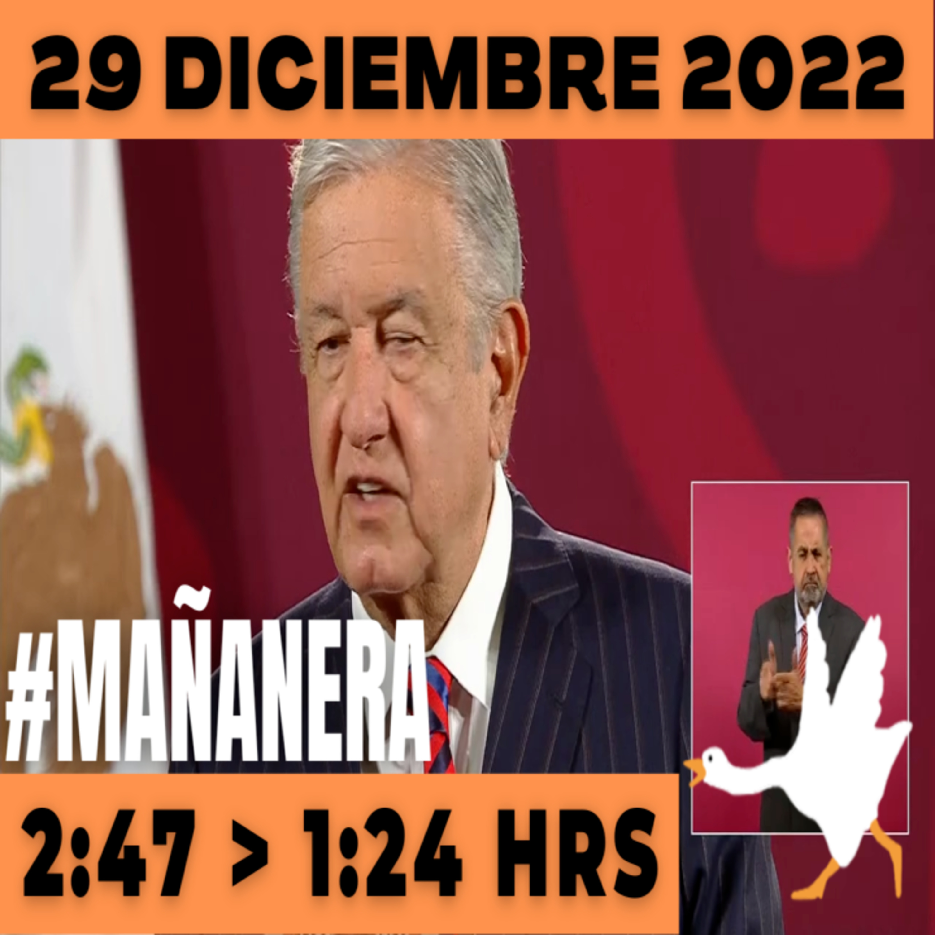 💩🐣 Conferencia de prensa matutina Jueves 29 de Diciembre 2022 Presidente AMLO De 2:47 a 1:24. episode artwork
