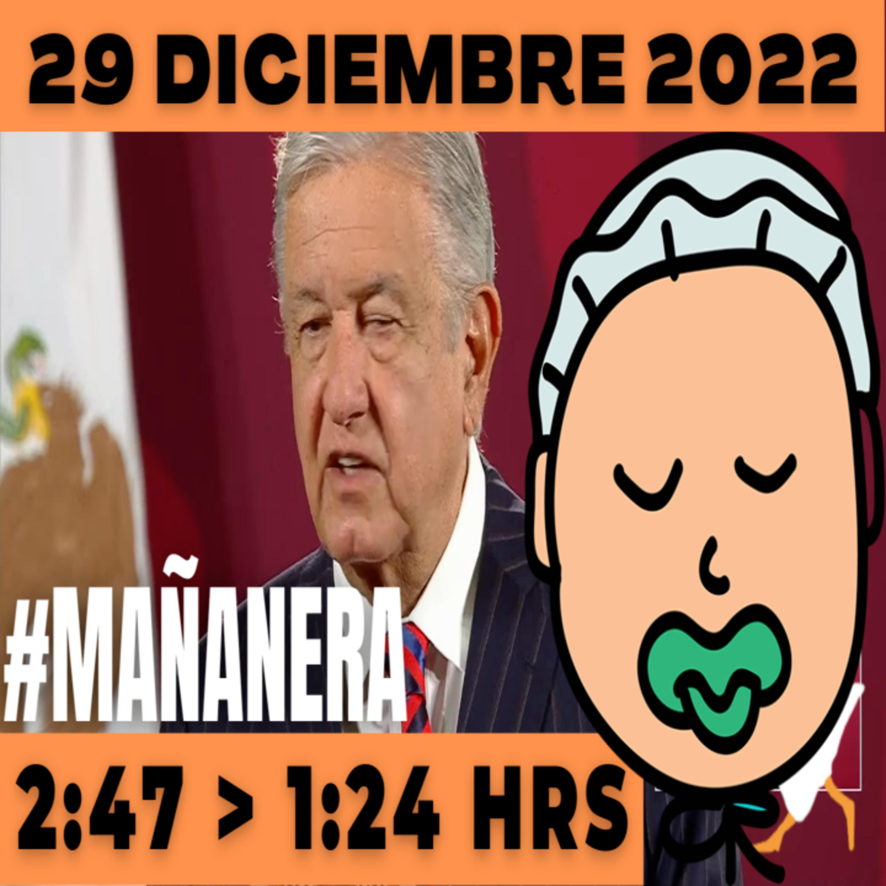 💩🐣👶 #AMLITO | Mañanera Jueves 29 de Diciembre 2022 | El gansito veloz | De 2:47 a 1:24. episode artwork