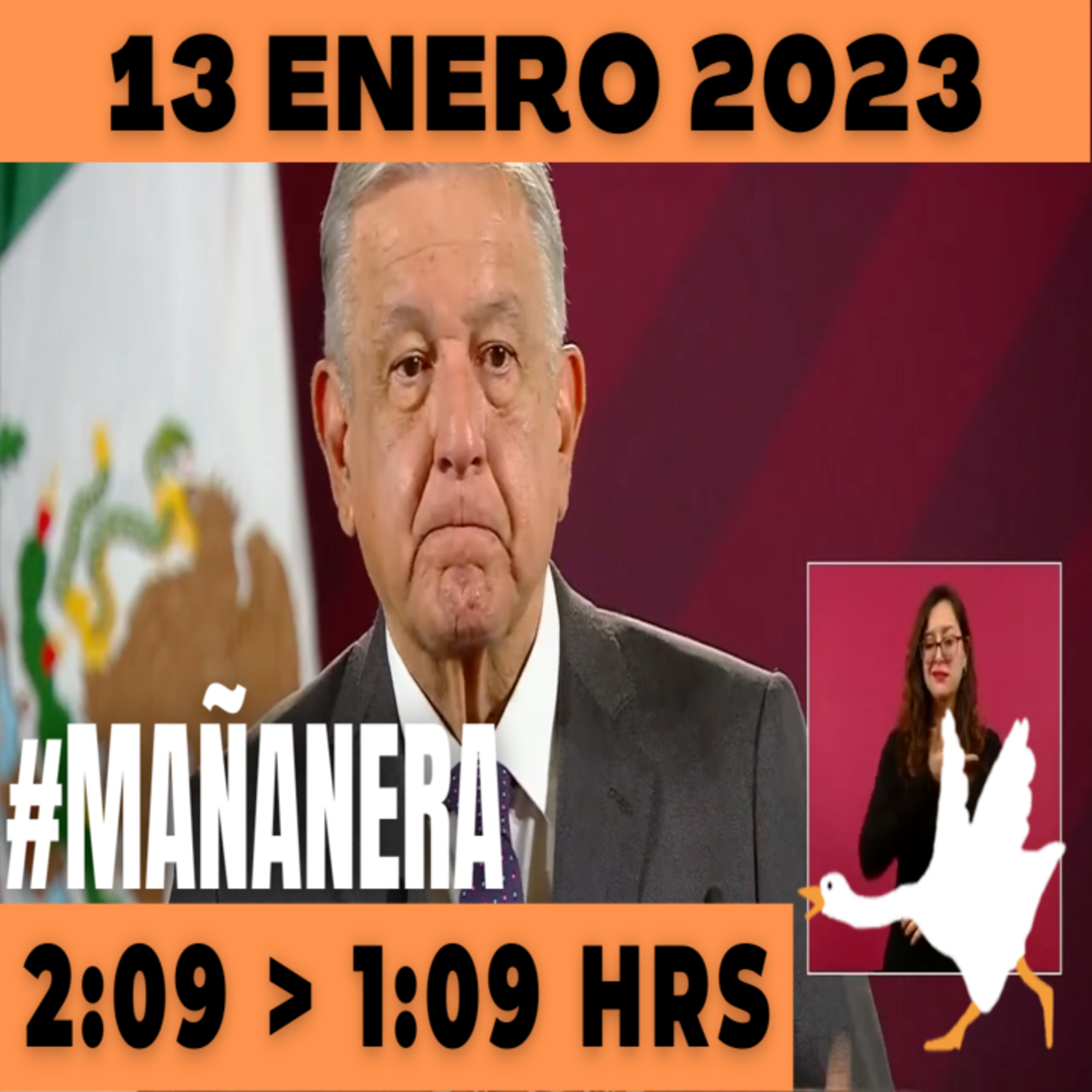 💩🐣 Conferencia de prensa matutina Viernes 13 de Enero 2023 Presidente AMLO De 2:09 a 1:09. episode artwork