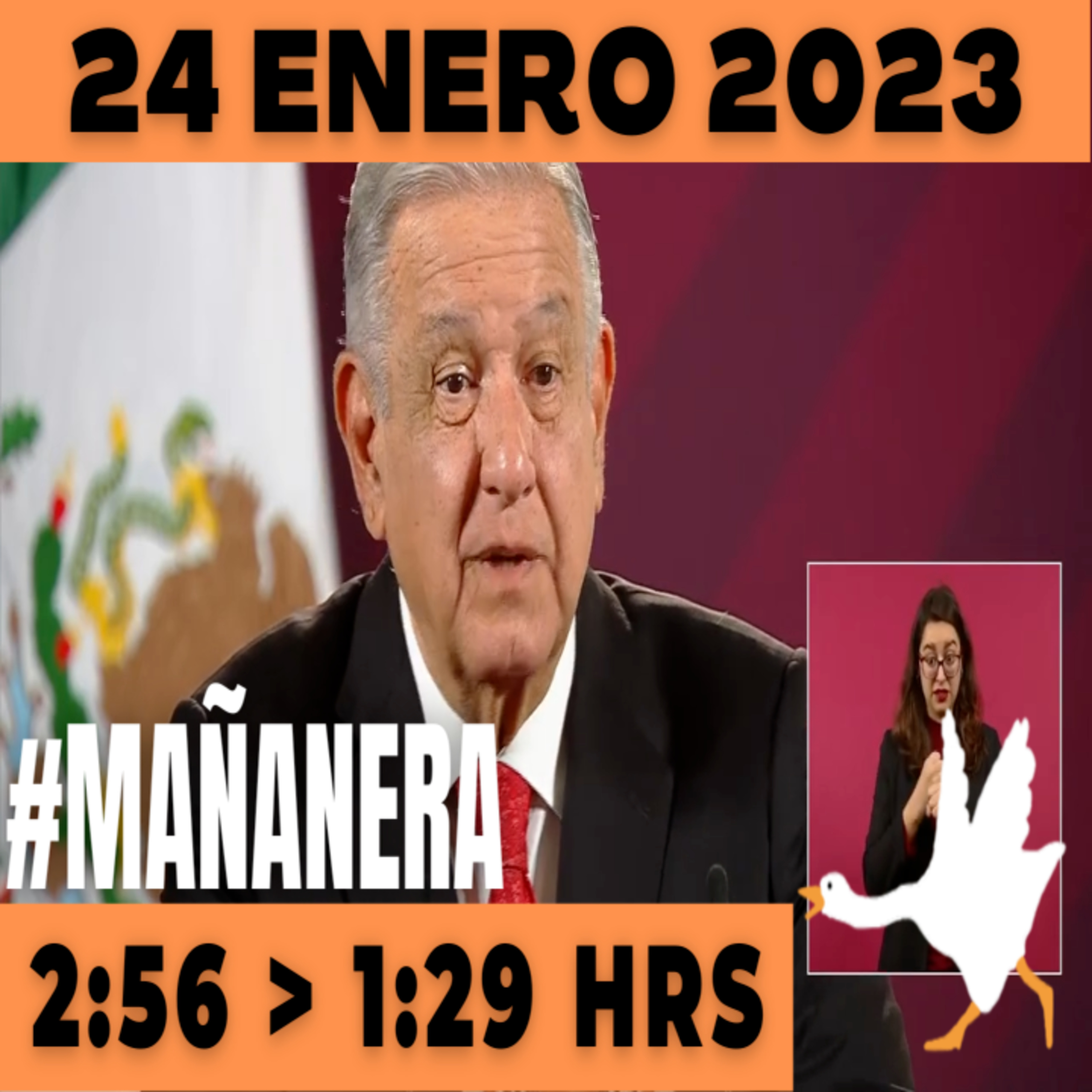 💩🐣 Conferencia de prensa matutina Martes 24 de Enero 2023 Presidente AMLO De 2:56 a 1:29. episode artwork