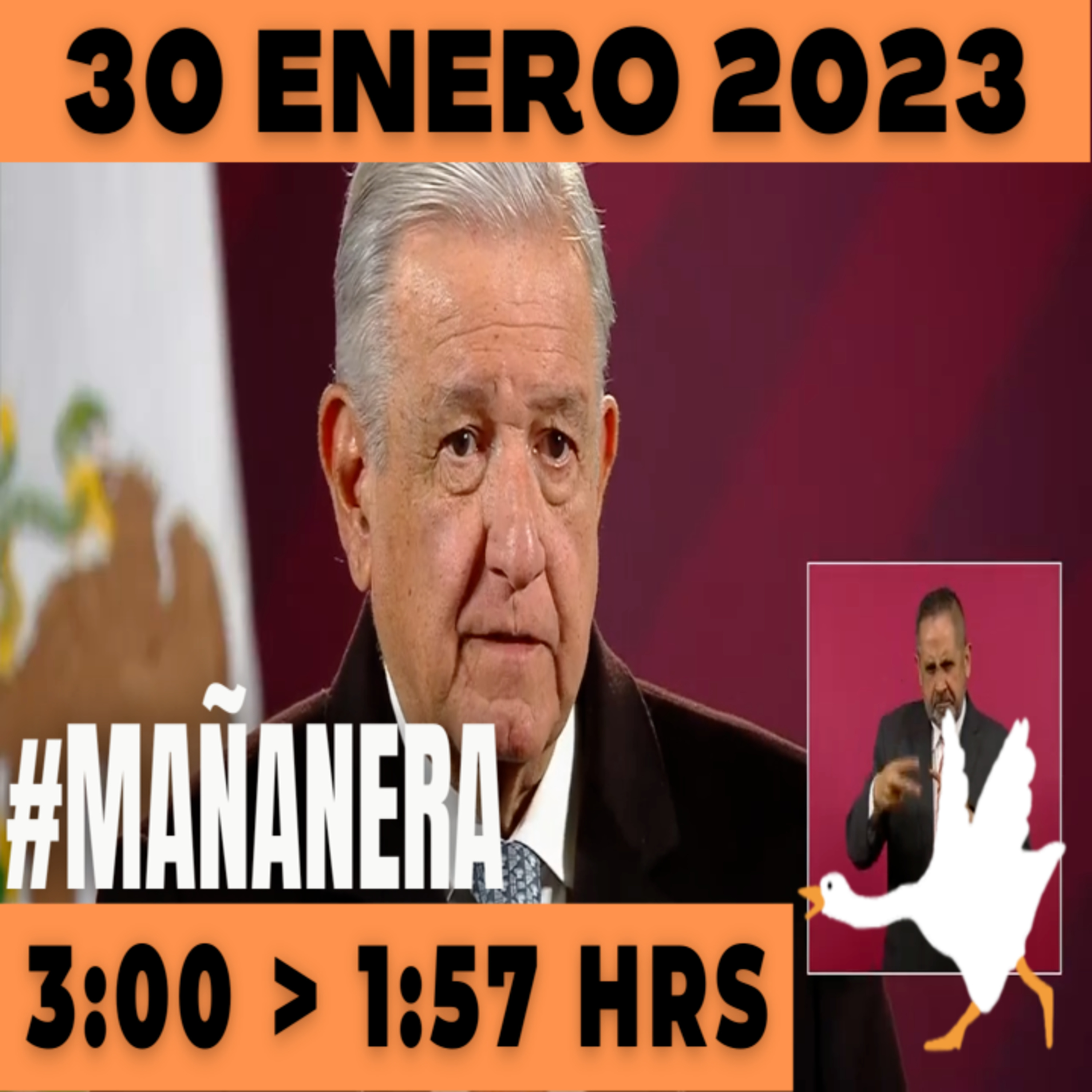 💩🐣 Conferencia de prensa matutina Lunes 30 de Enero 2023 Presidente AMLO De 3:00 a 1:57. episode artwork