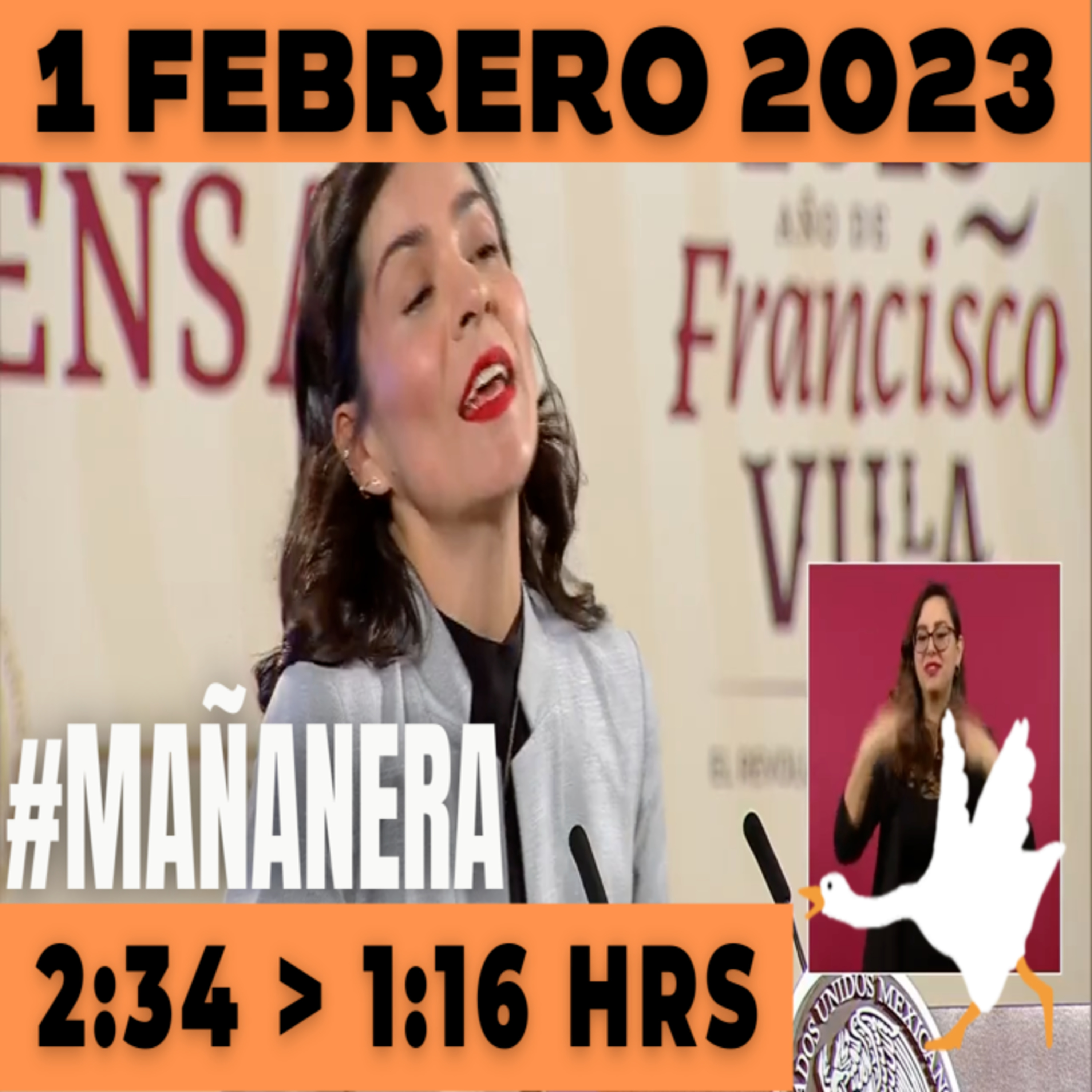 💩🐣 Conferencia de prensa matutina Miércoles 1 de Febrero 2023 Presidente AMLO De 2:34 a 1:16. episode artwork