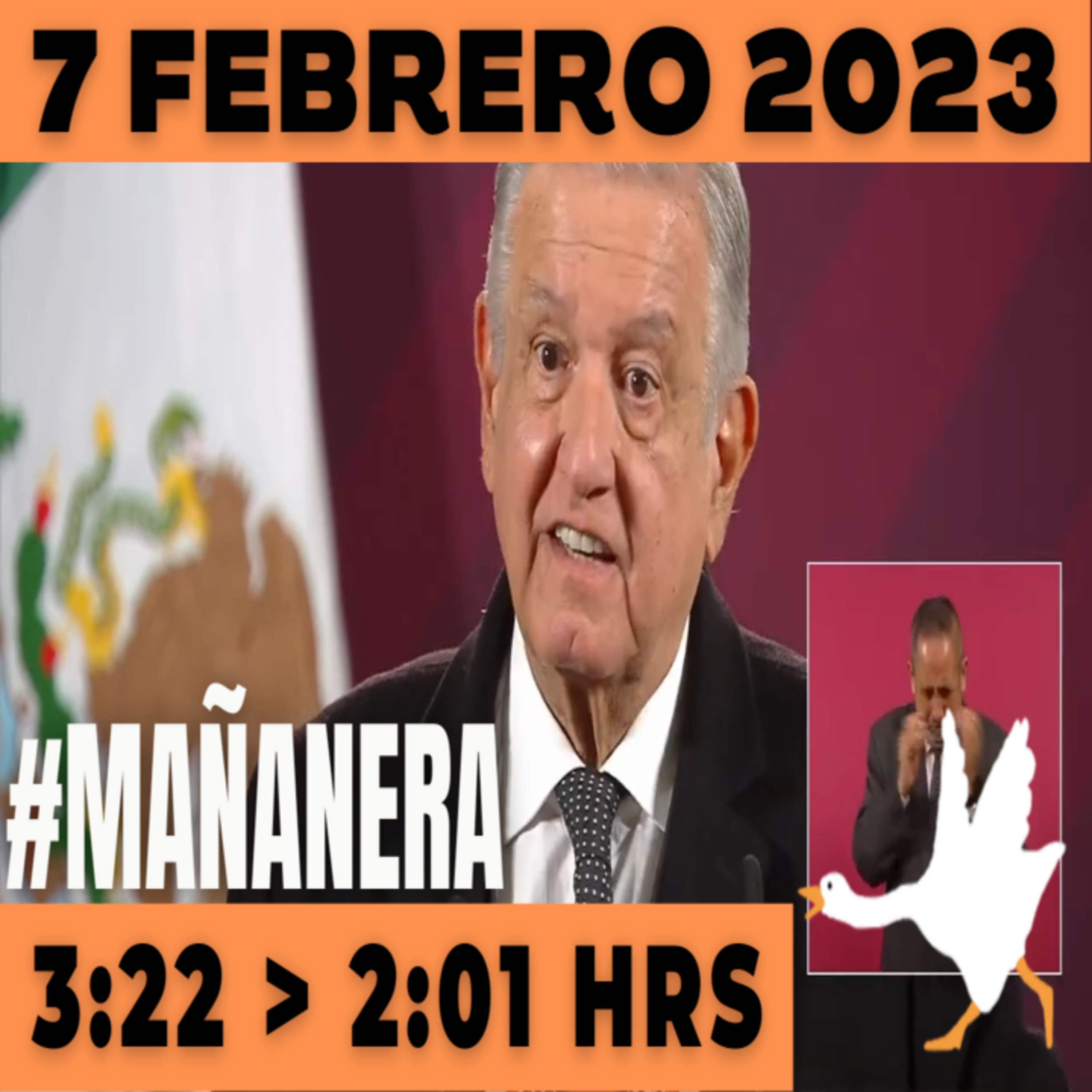 💩🐣 Conferencia de prensa matutina Martes 7 de Febrero 2023 Presidente AMLO De 3:22 a 2:01. episode artwork