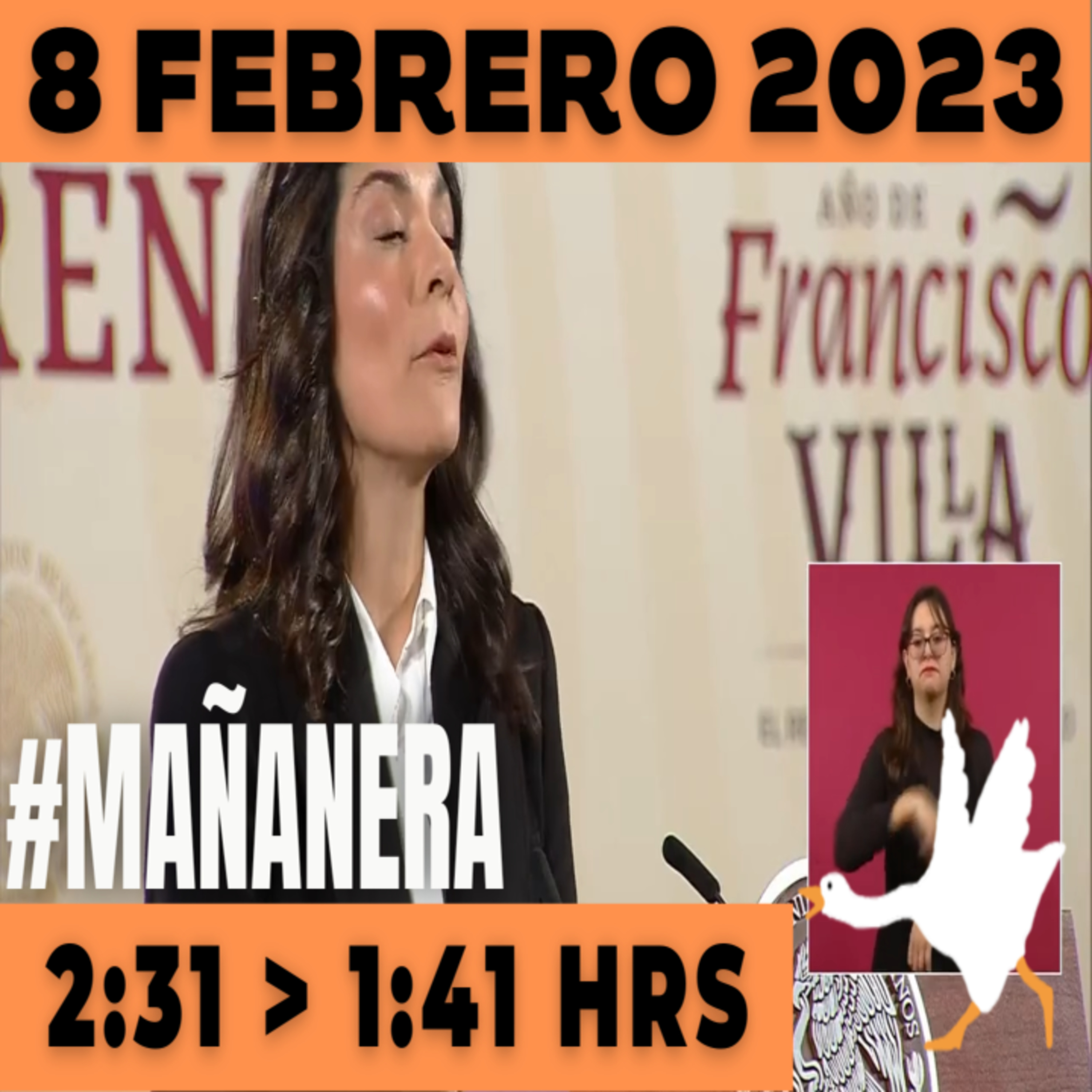 💩🐣 Conferencia de prensa matutina Miércoles 8 de Febrero 2023 Presidente AMLO De 2:31 a 1:41. episode artwork
