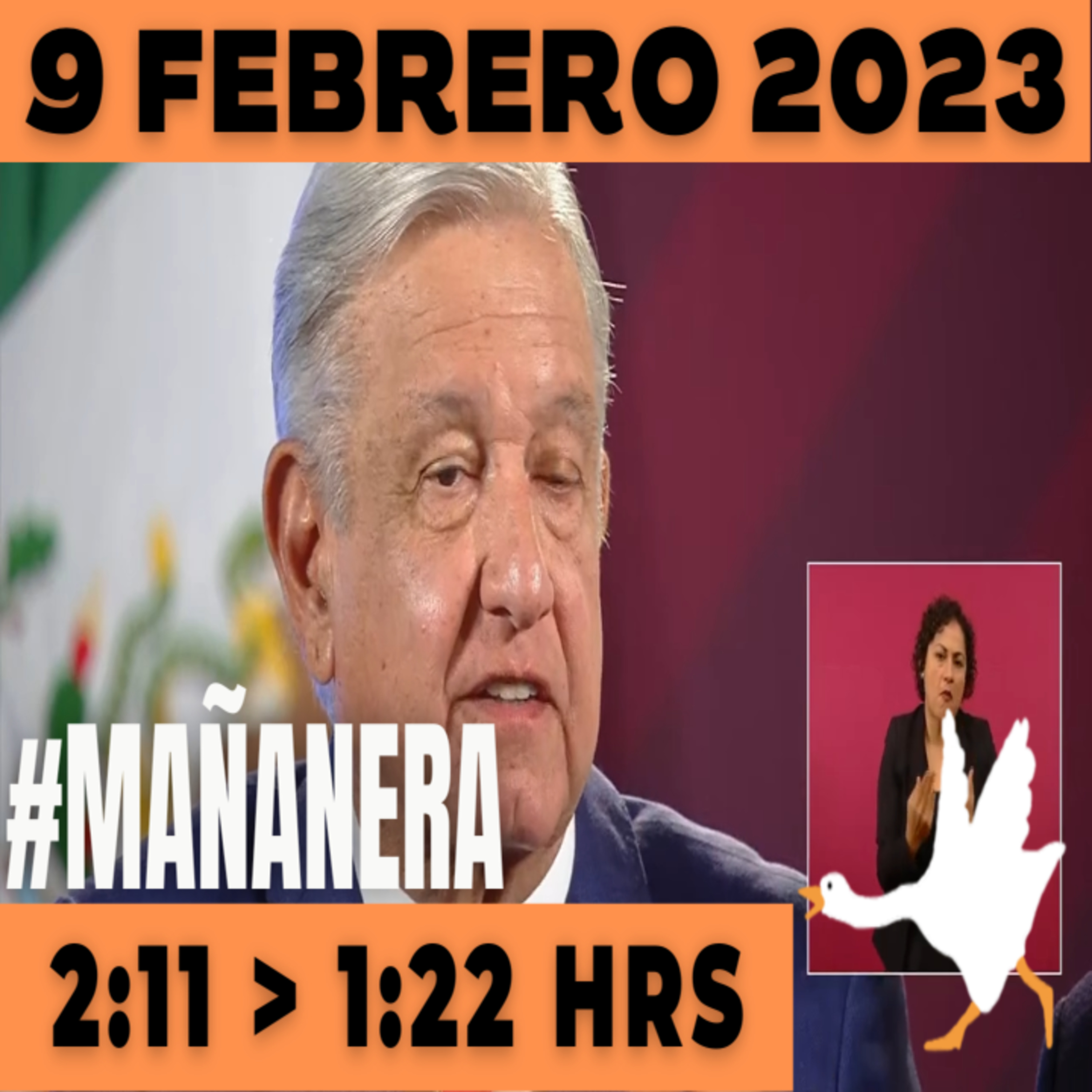 💩🐣 Conferencia de prensa matutina Jueves 9 de Febrero 2023 Presidente AMLO de 2:11 a 1:22. episode artwork