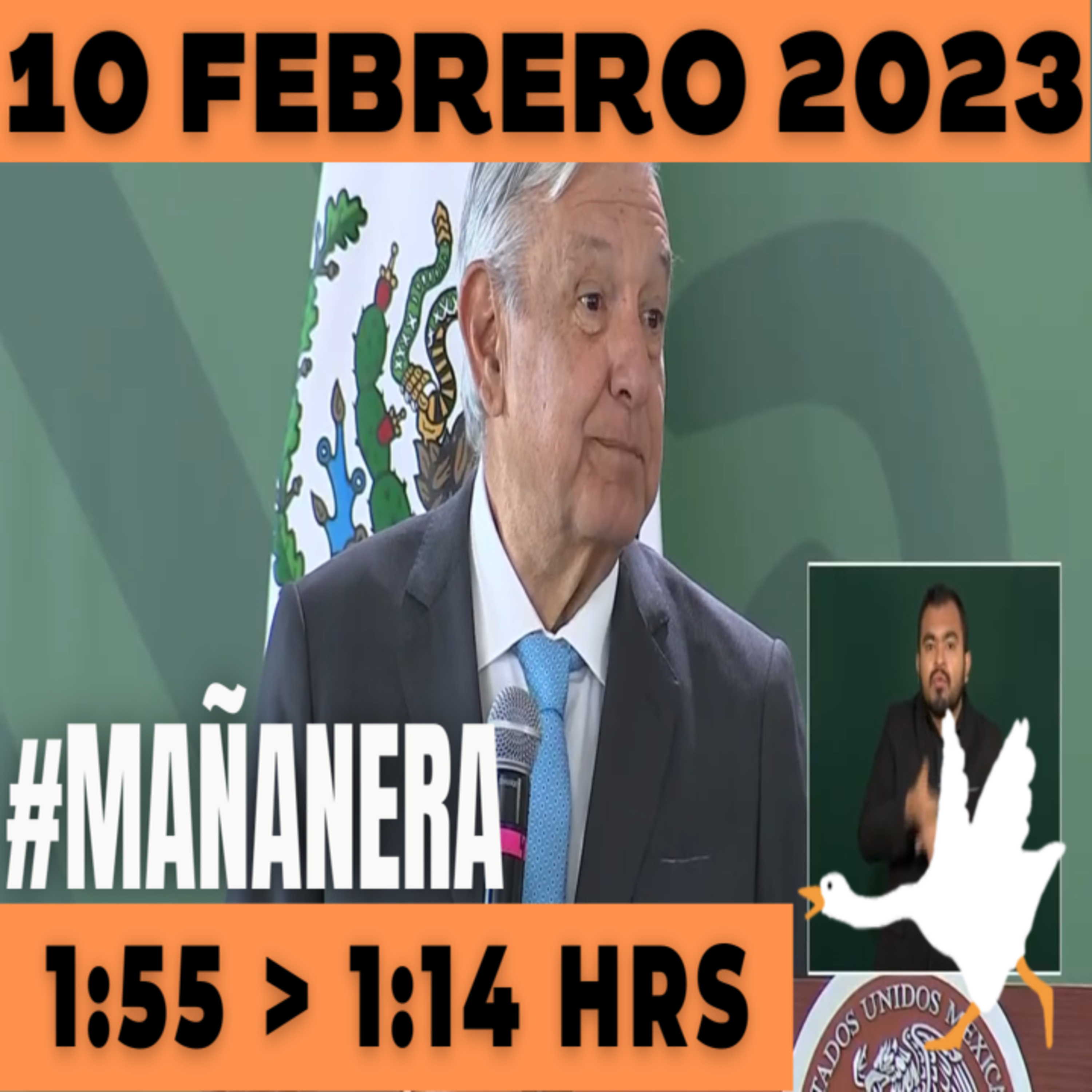 💩🐣 Conferencia de prensa matutina Viernes 10 de Febrero 2023 Presidente AMLO de 1:55 a 1:14. episode artwork