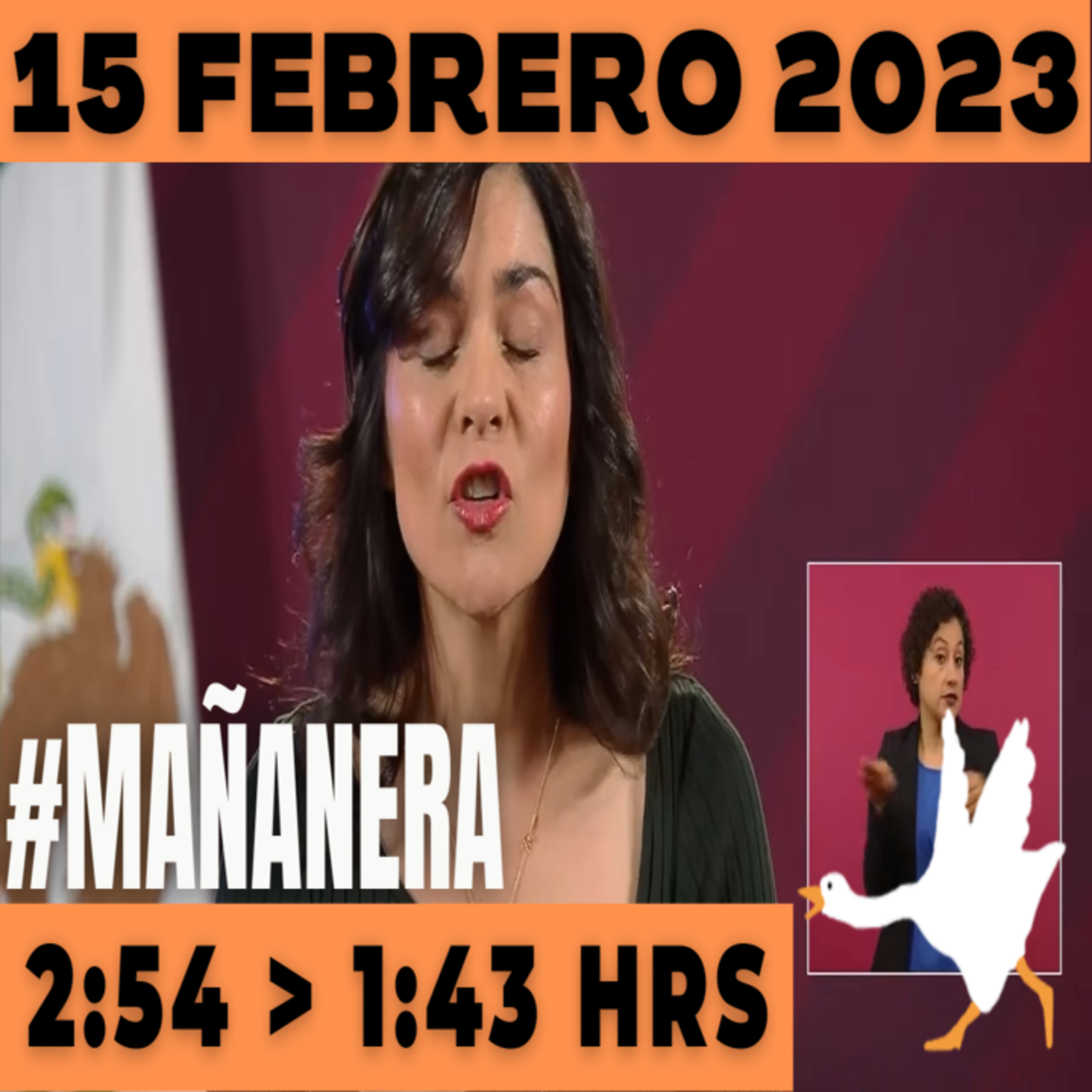 💩🐣 Conferencia de prensa matutina Miércoles 15 de Febrero 2023 Presidente AMLO de 2:54 a 1:43. episode artwork