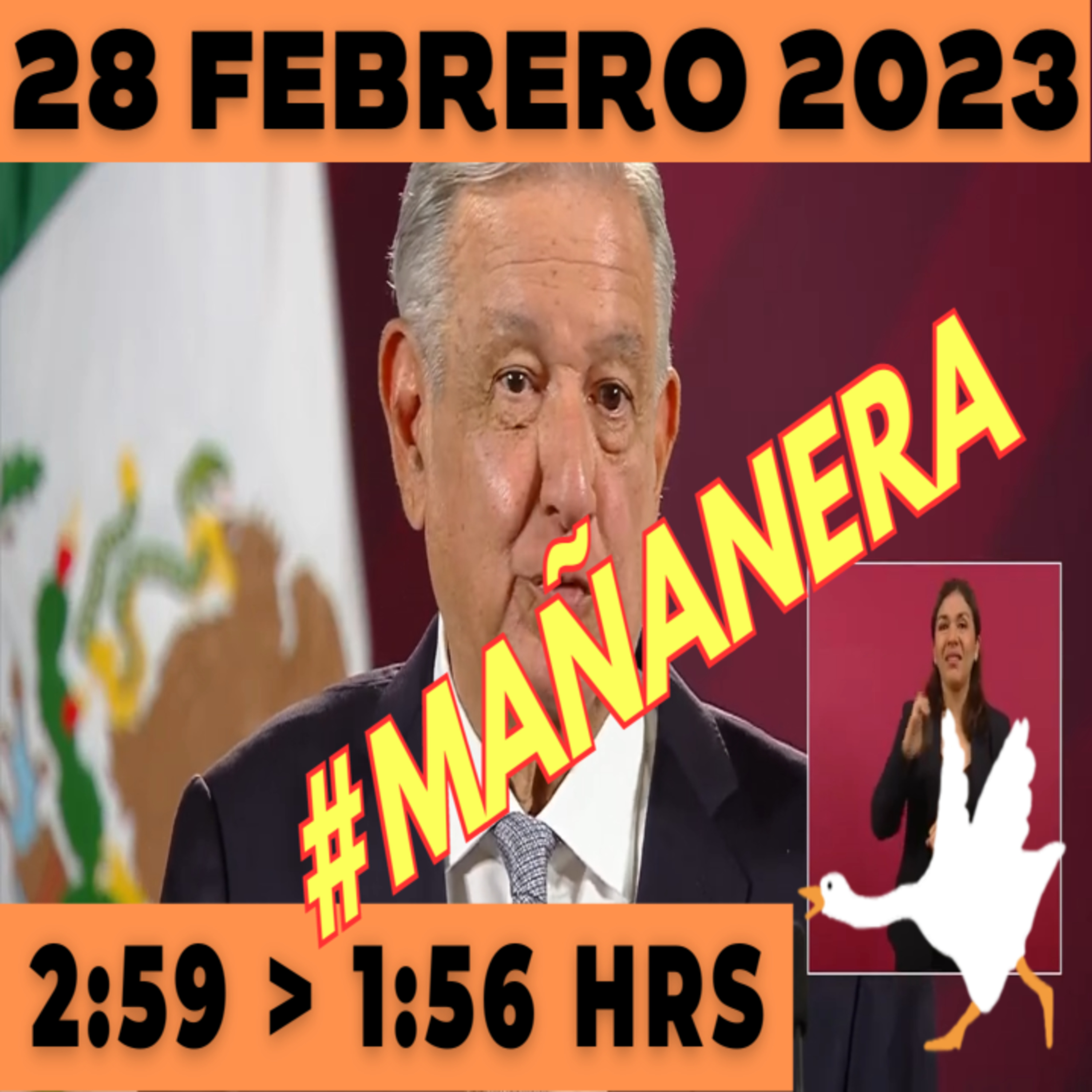 💩🐣 Conferencia de prensa matutina Martes 28 de Febrero 2023 Presidente AMLO de 2:59 a 1:56. episode artwork