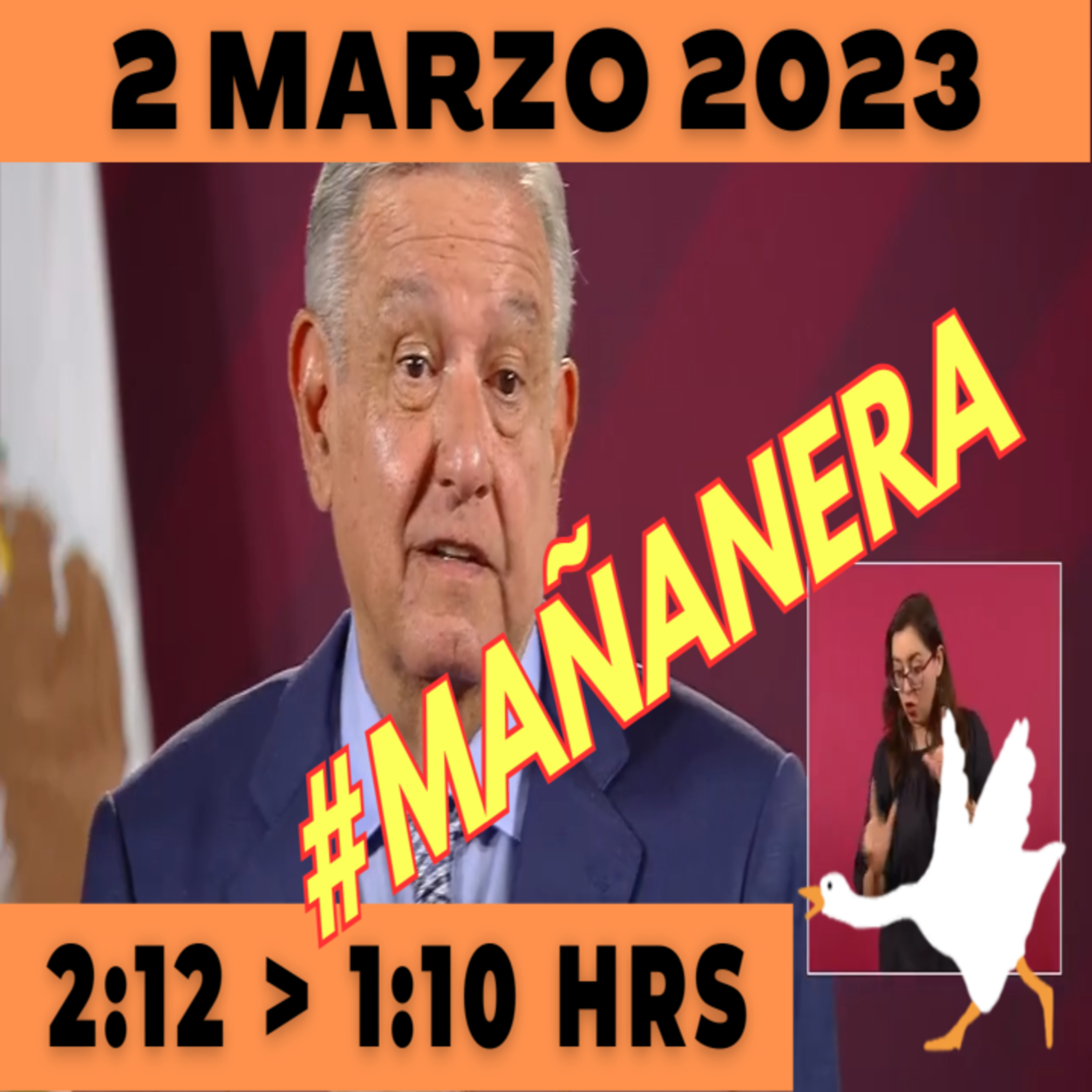 💩🐣 Conferencia de prensa matutina Jueves 2 de Marzo 2023 Presidente AMLO de 2:12 a 1:10. episode artwork