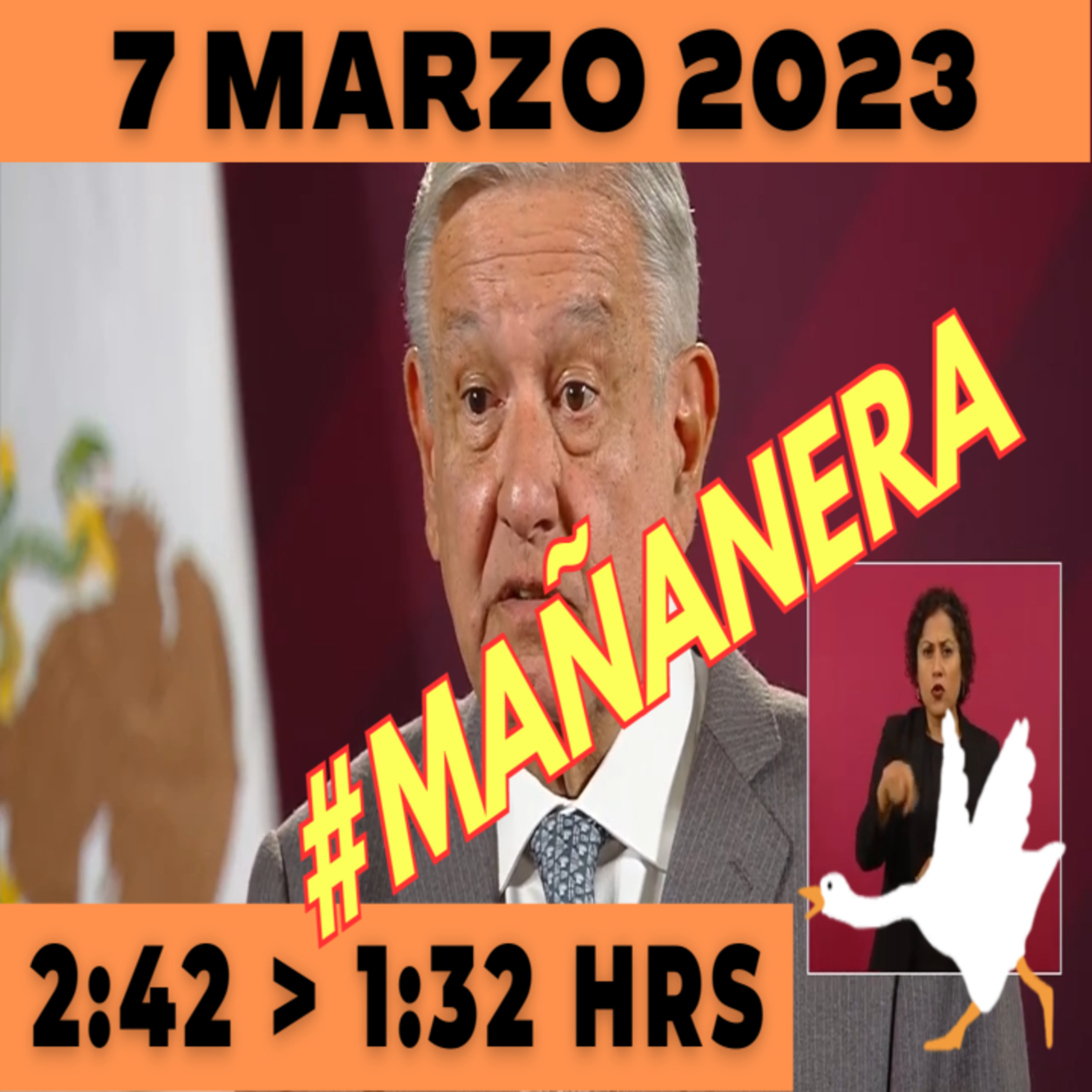 💩🐣 Conferencia de prensa matutina Martes 7 de Marzo 2023 Presidente AMLO de 2:42 a 1:32. episode artwork
