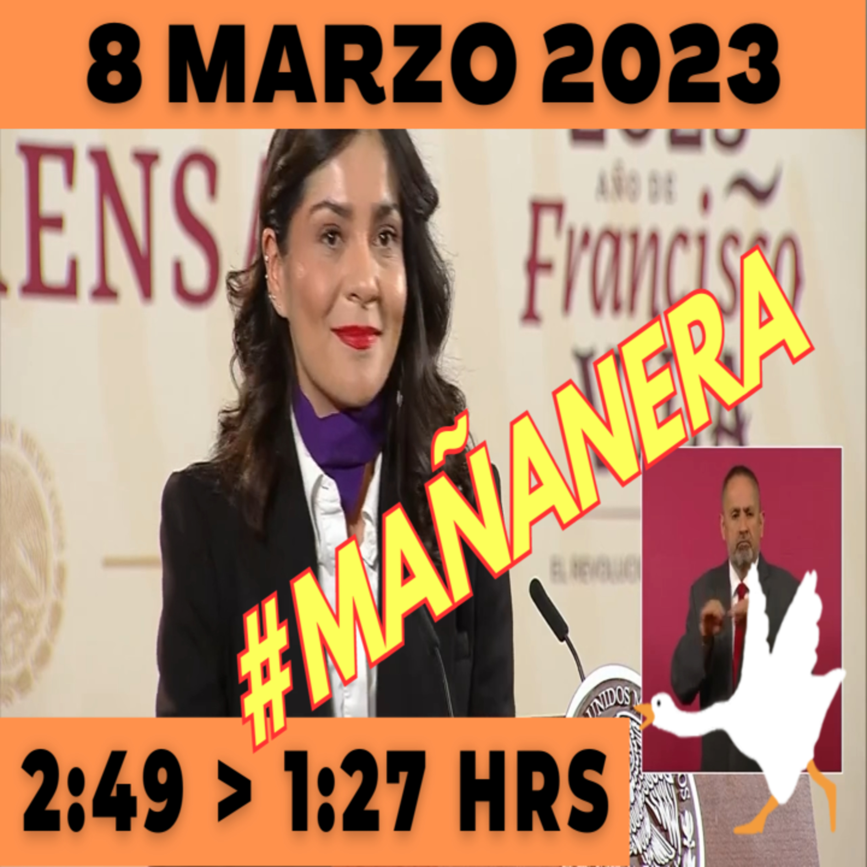 💩🐣 Conferencia de prensa matutina Miércoles 8 de Marzo 2023 Presidente AMLO de 2:49 a 1:27. episode artwork