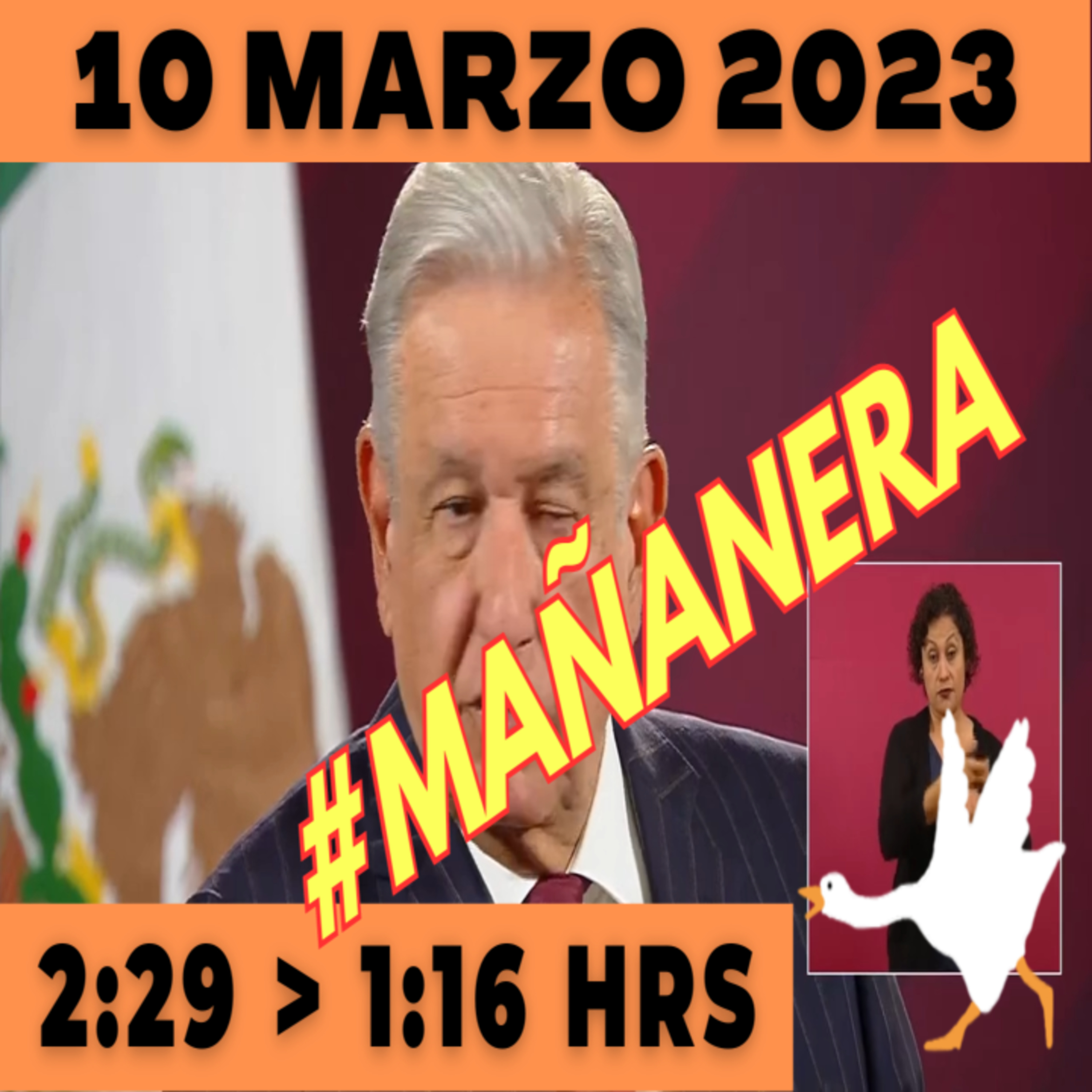 💩🐣 Conferencia de prensa matutina Viernes 10 de Marzo 2023 Presidente AMLO de 2:19 a 1:16. episode artwork